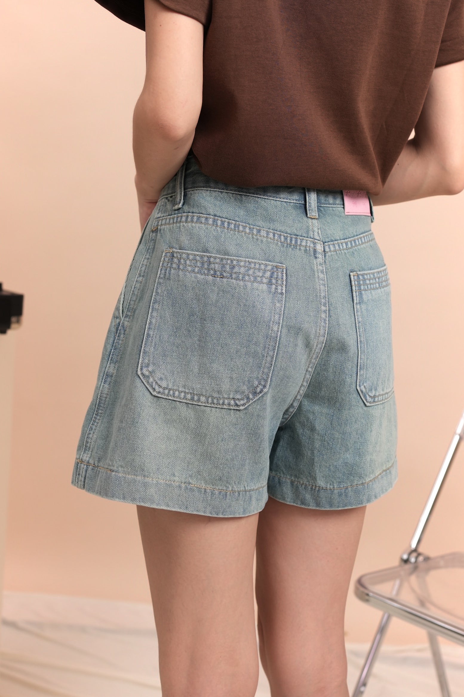 Fannie Denim Shorts (Defect)