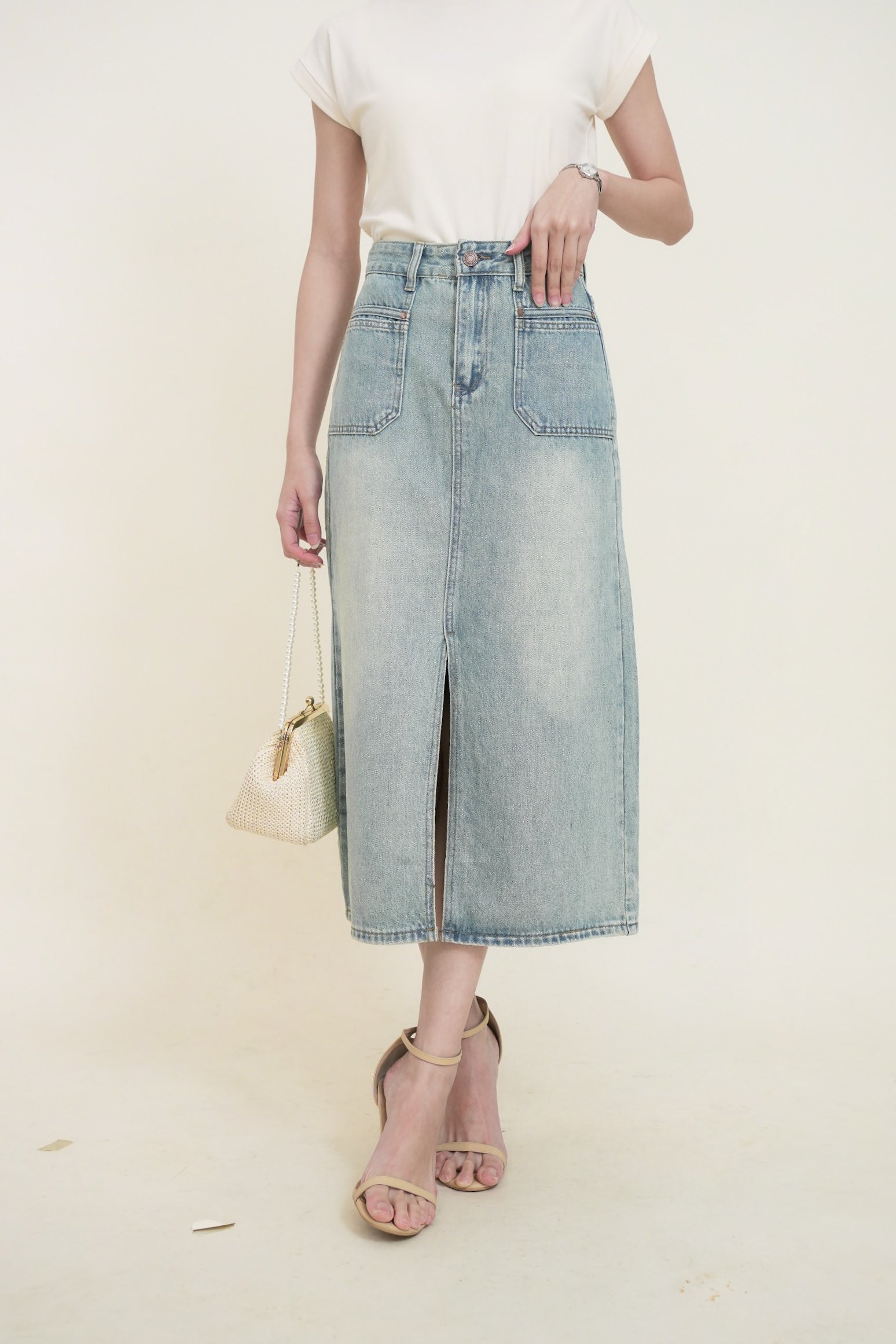 Rowena Denim Skirt