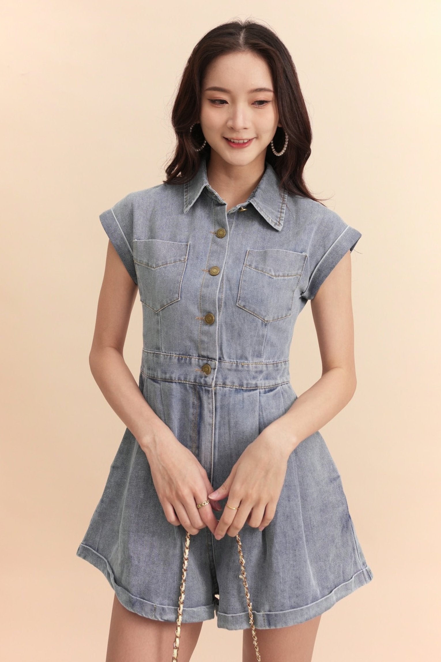 Hendery Denim Romper