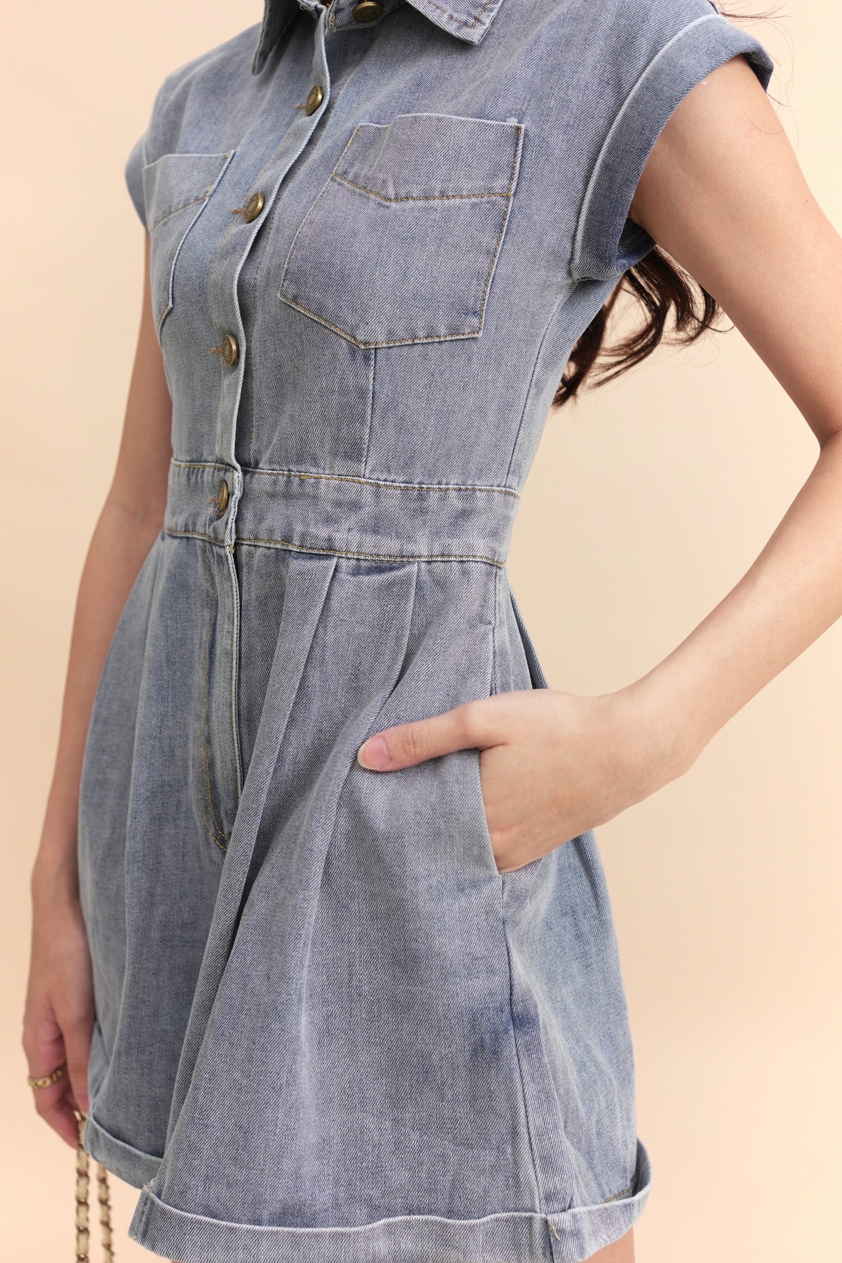 Hendery Denim Romper