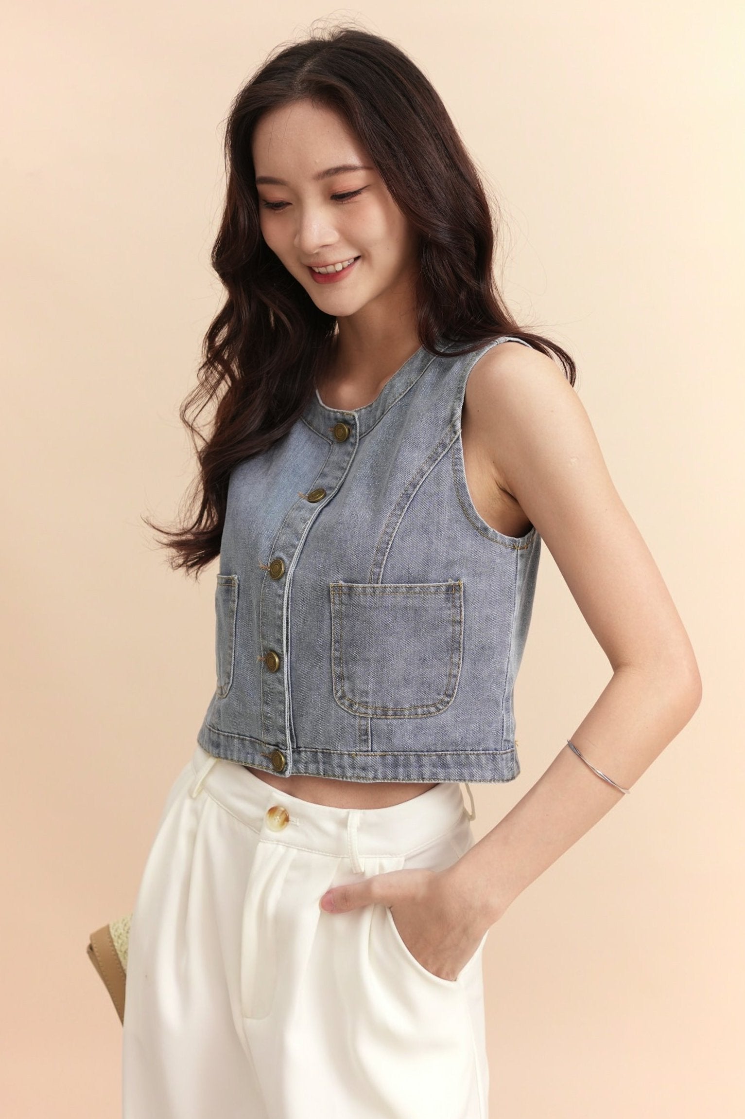 Enho Denim Top