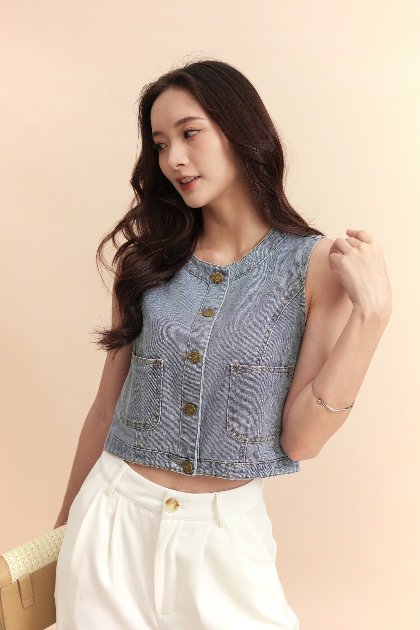 Enho Denim Top