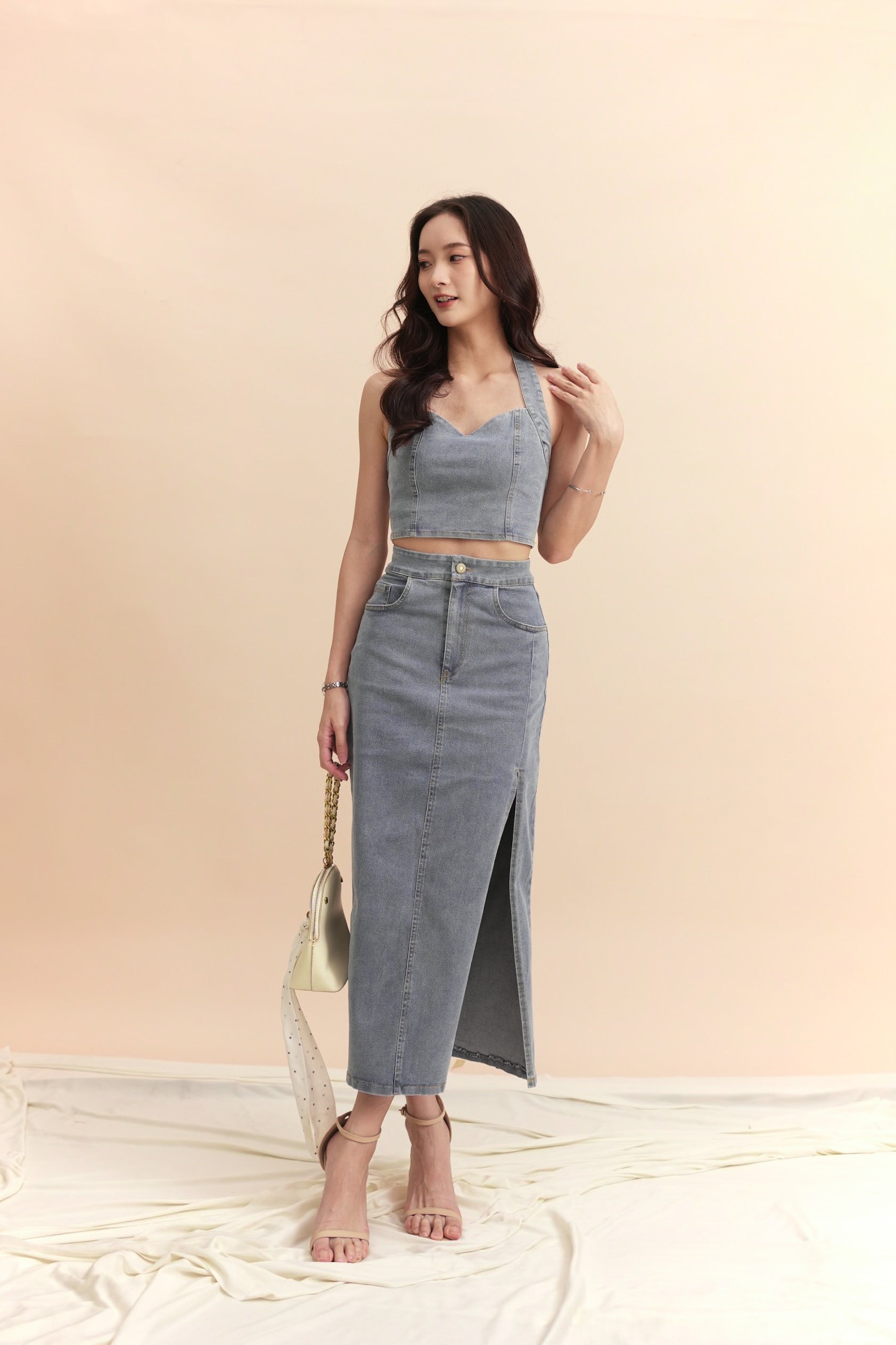 Filix Denim Skirts - Acid Blue (Defect)