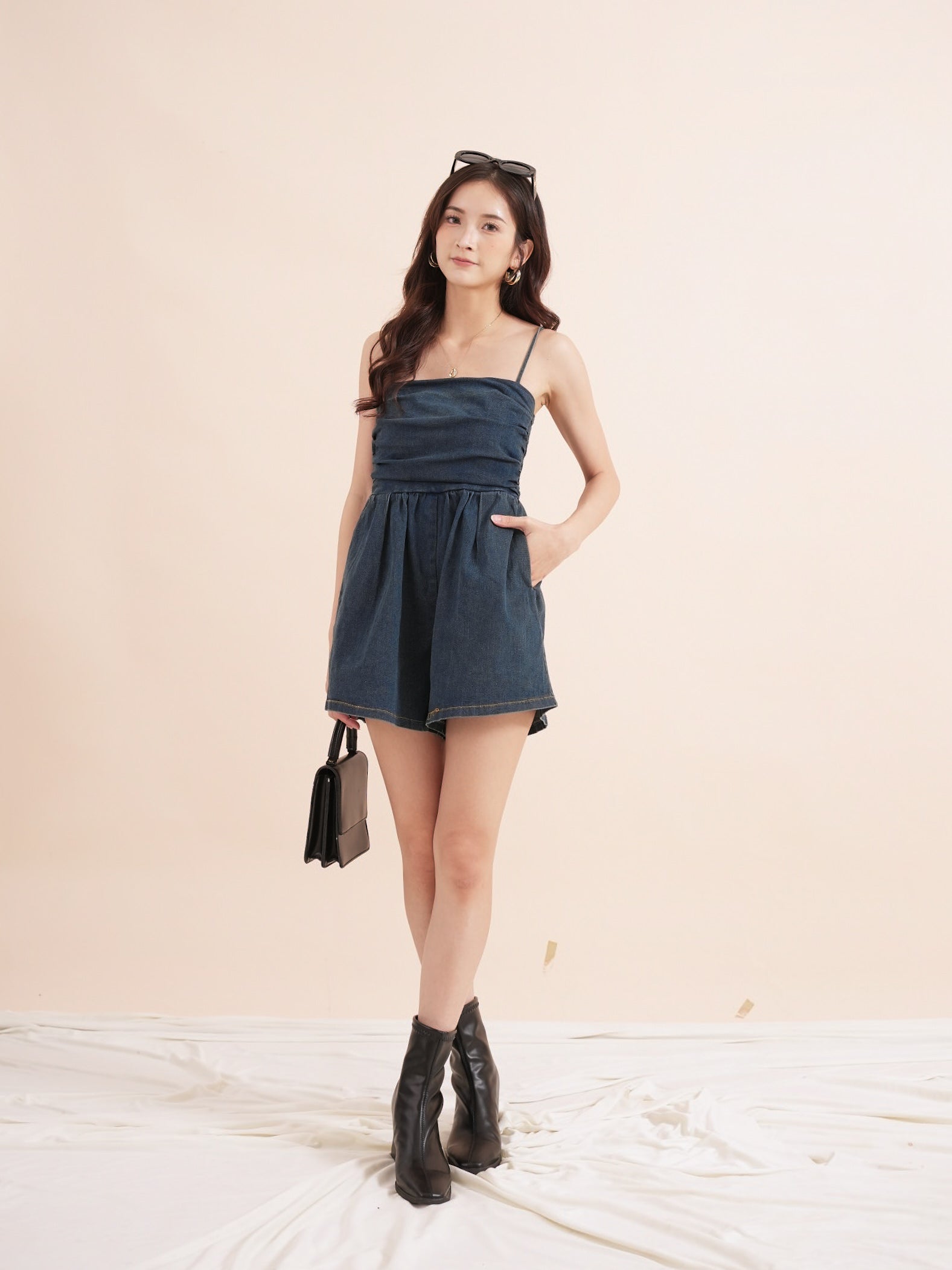 Ruby Denim Romper