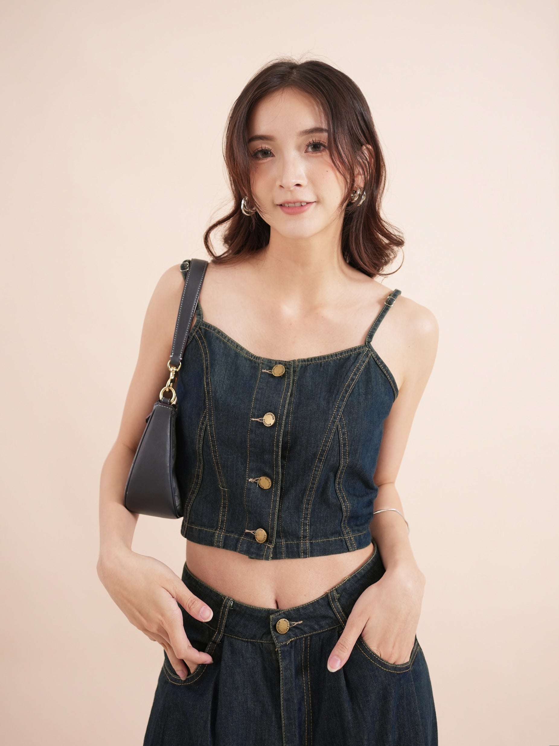 Lamer Camisole Denim Top