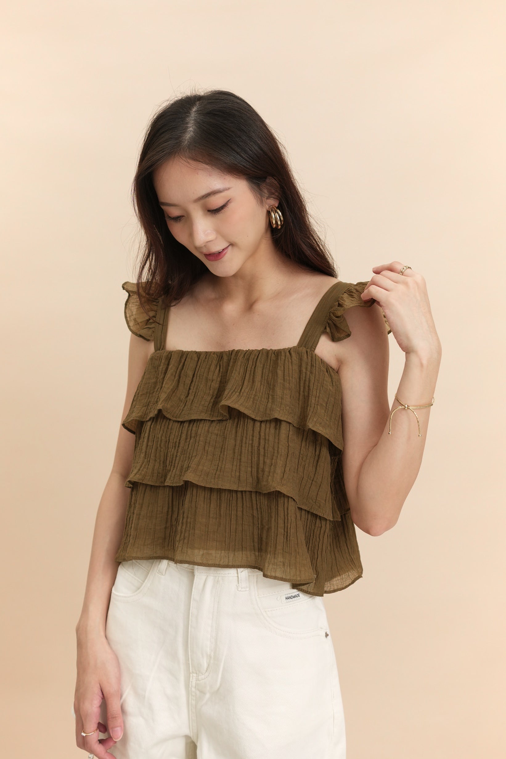 Floriana Top - Dark Mocha