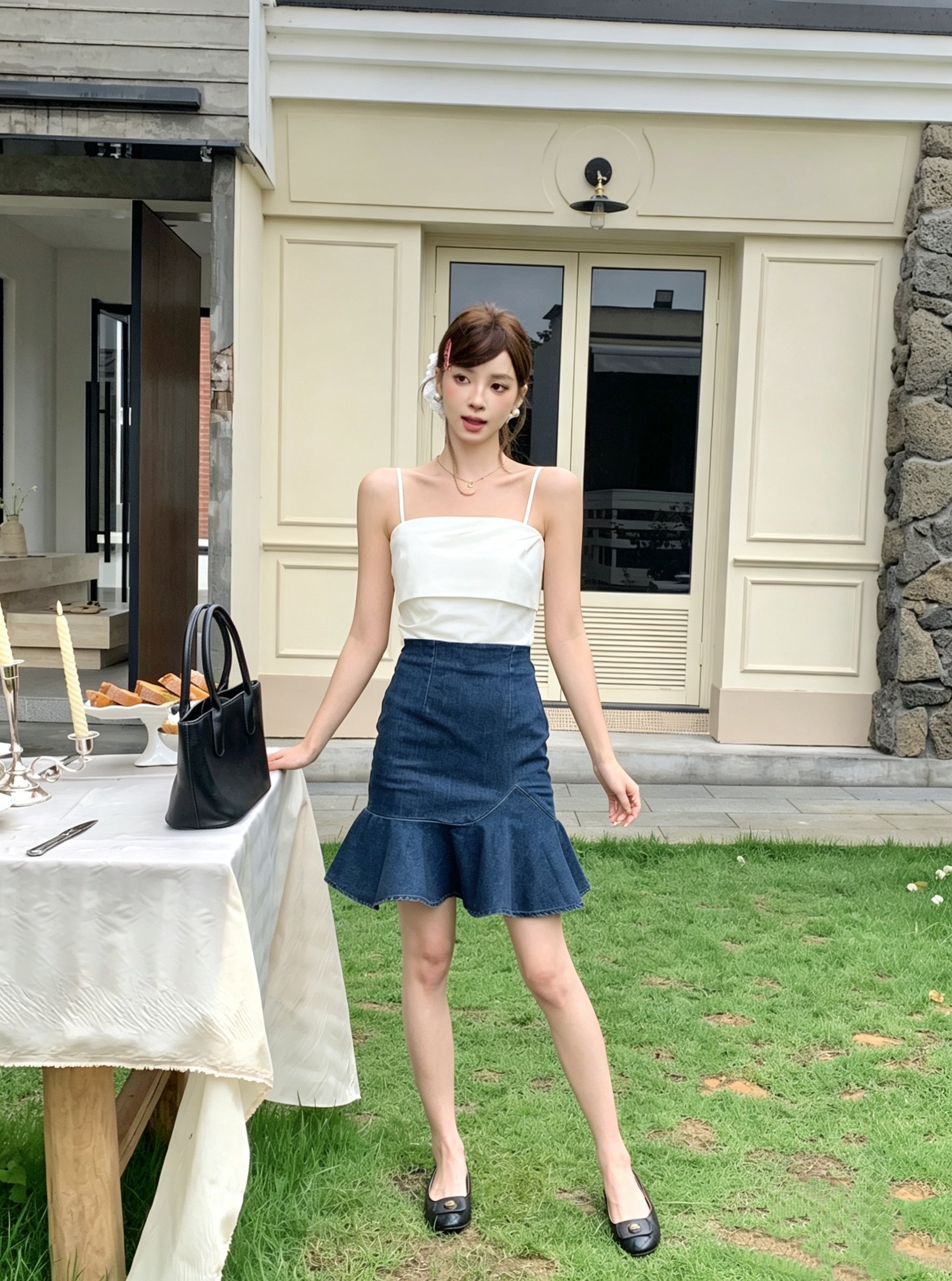 Sopfi Denim Skirt