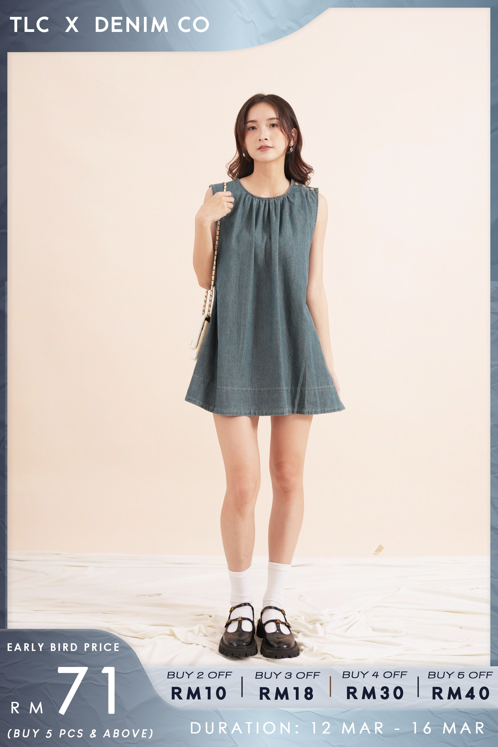 Kitto Denim Dress