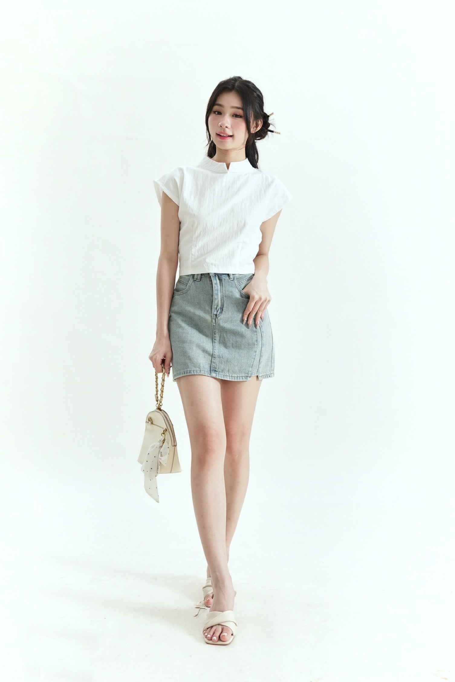 Anara Denim Skirt