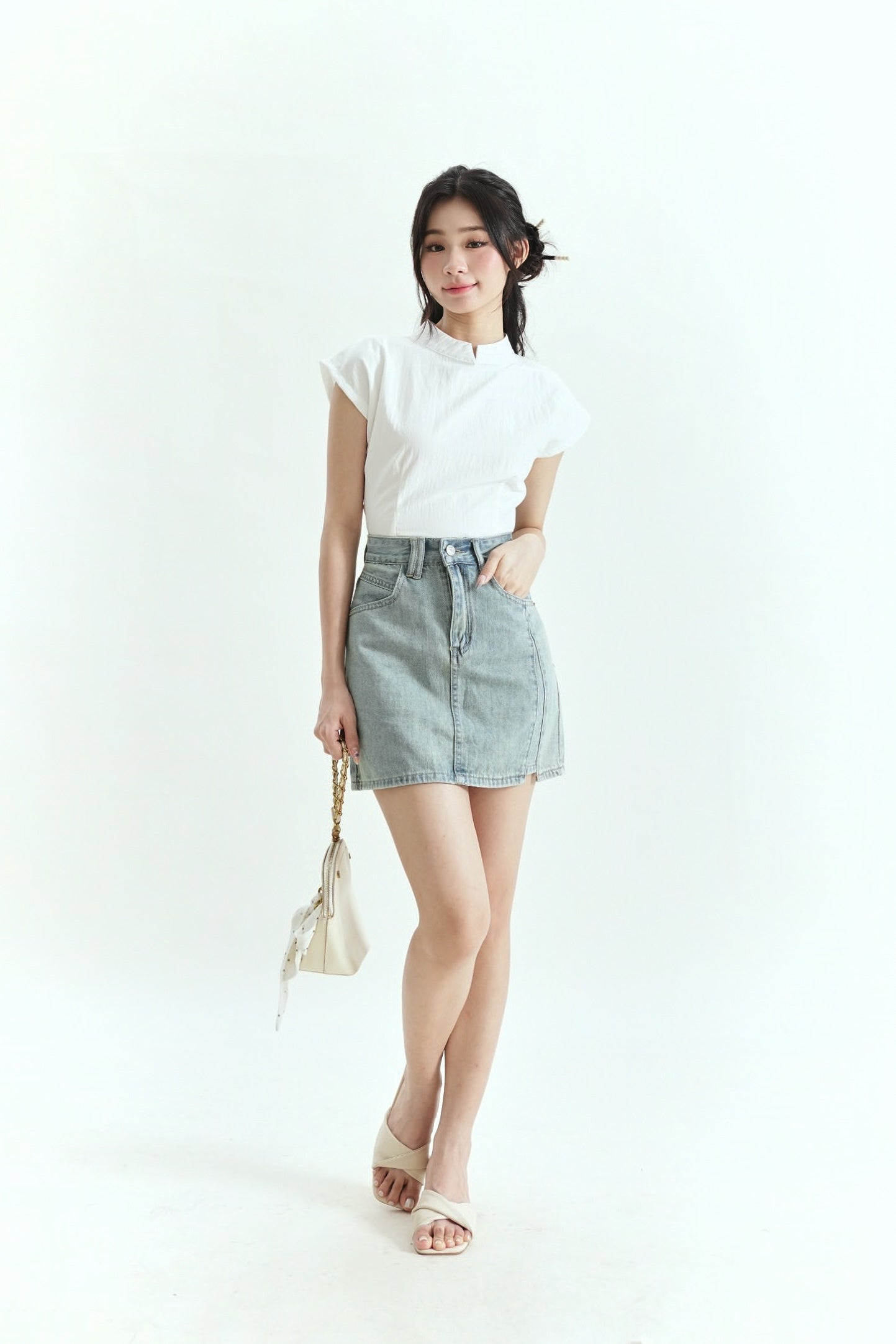 Anara Denim Skirt