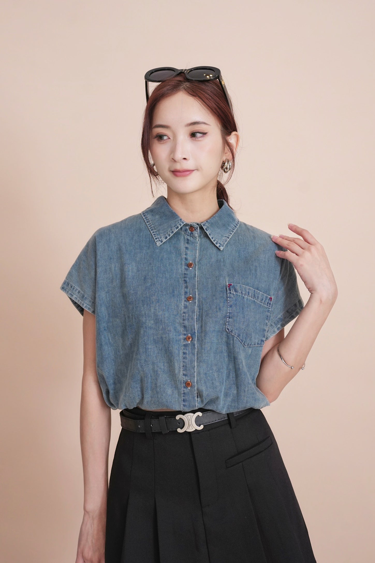Luga Denim Top
