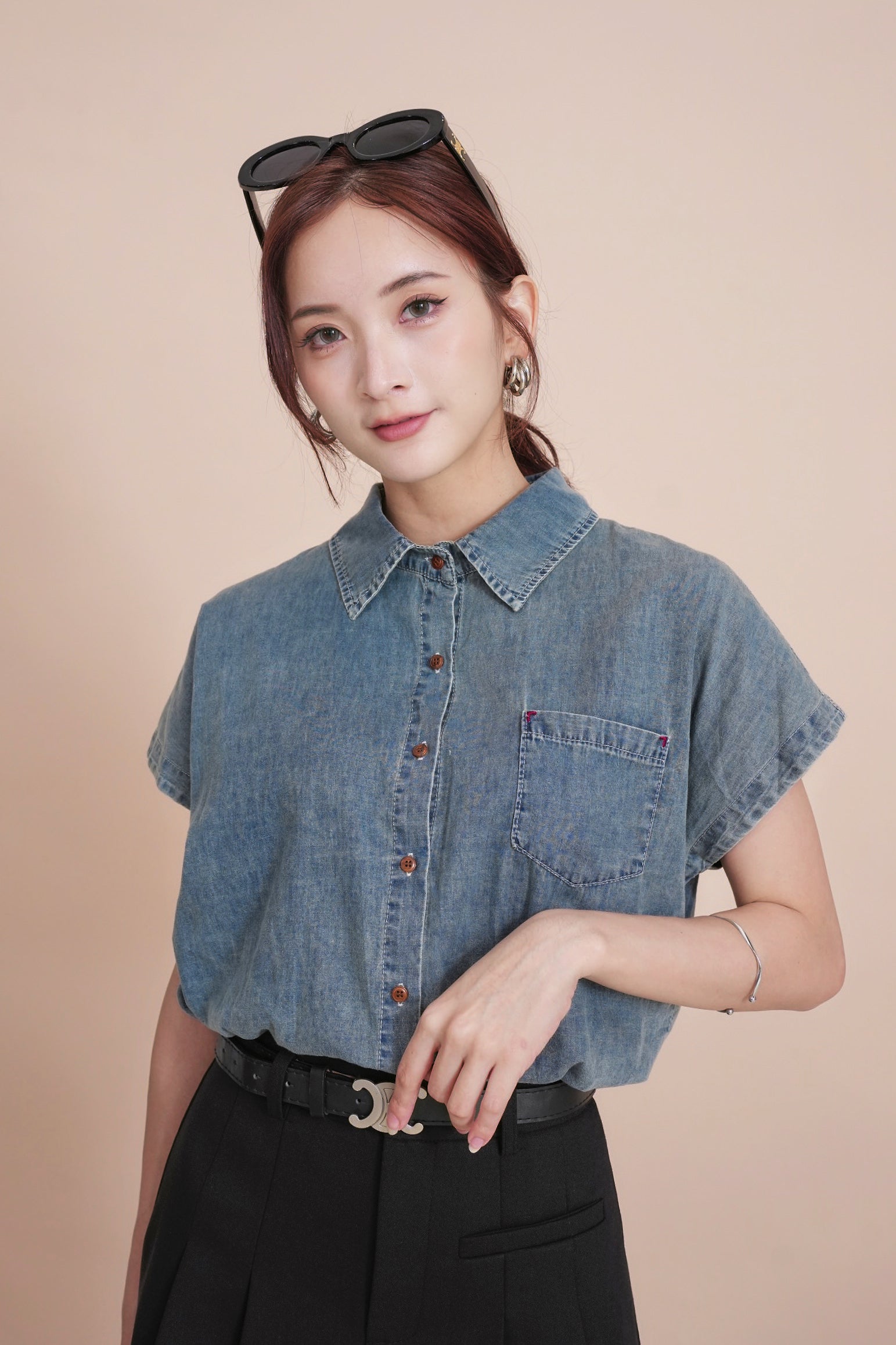 Luga Denim Top