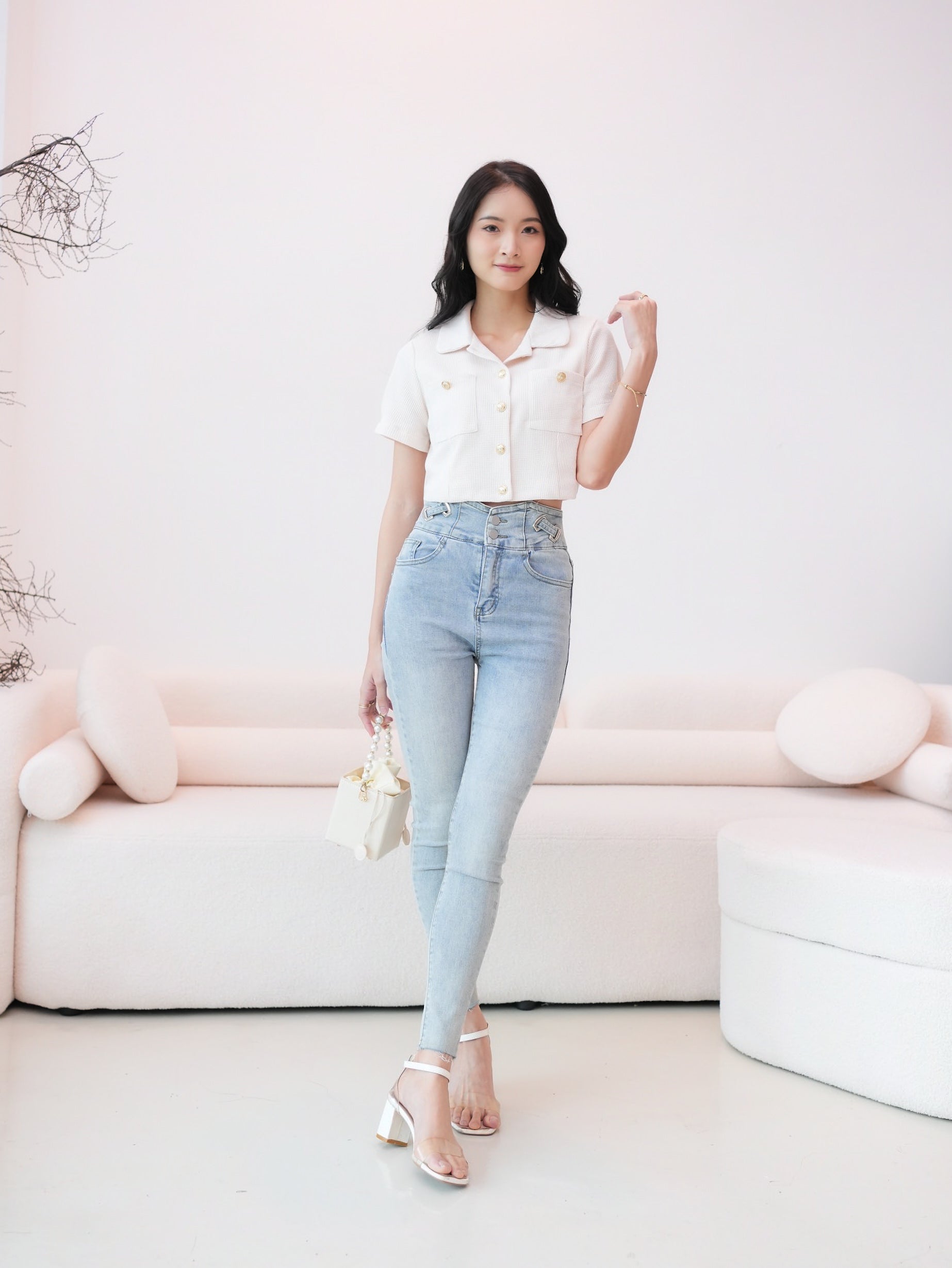 Edna Top - Cream White