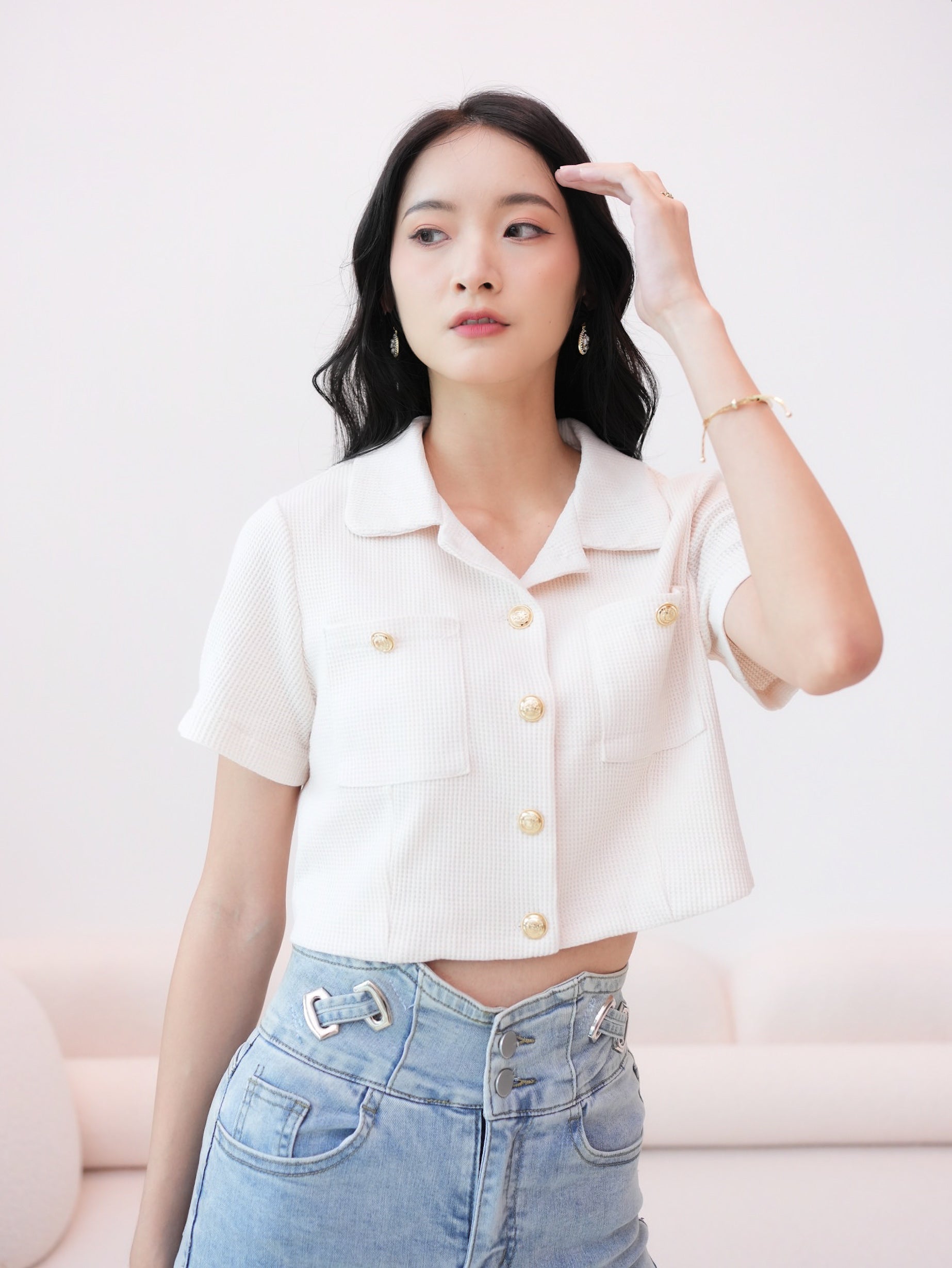 Edna Top - Cream White