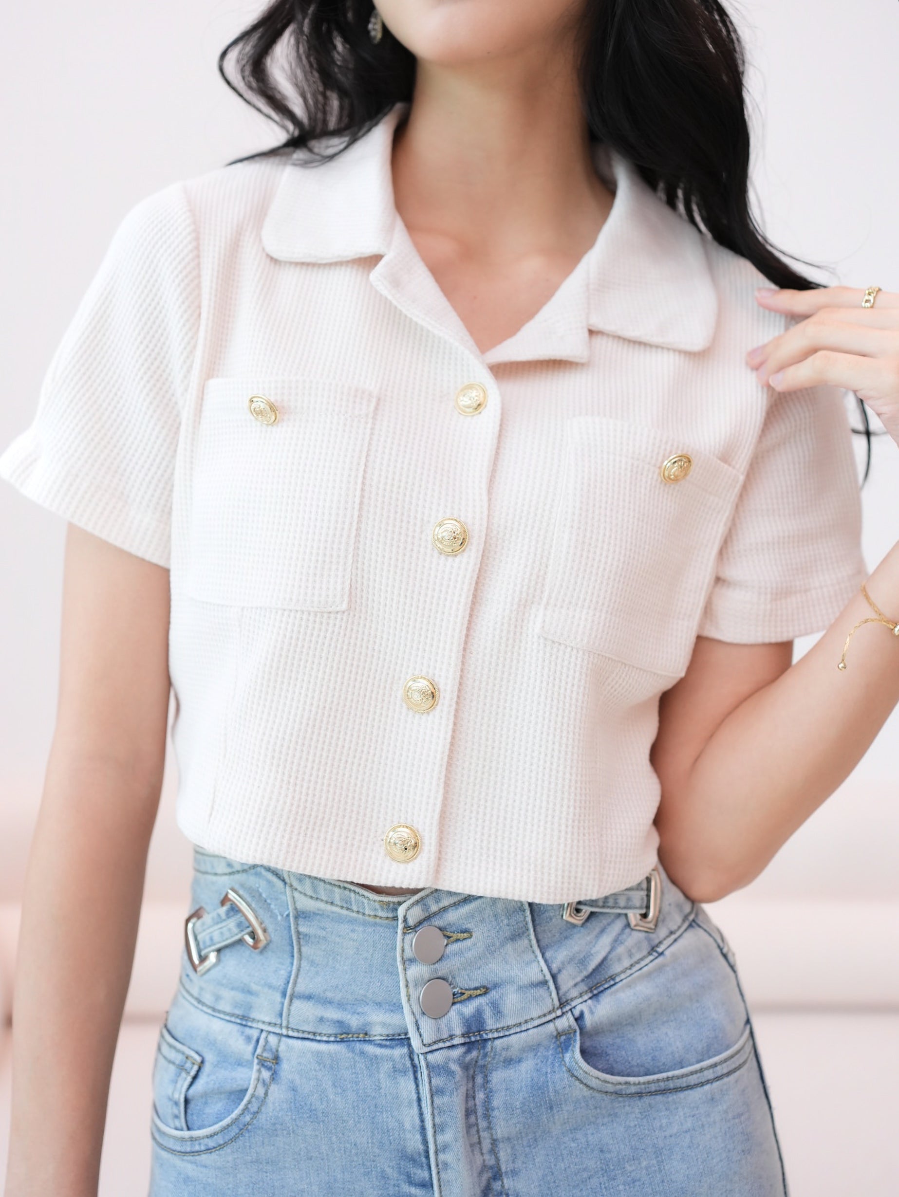 Edna Top - Cream White