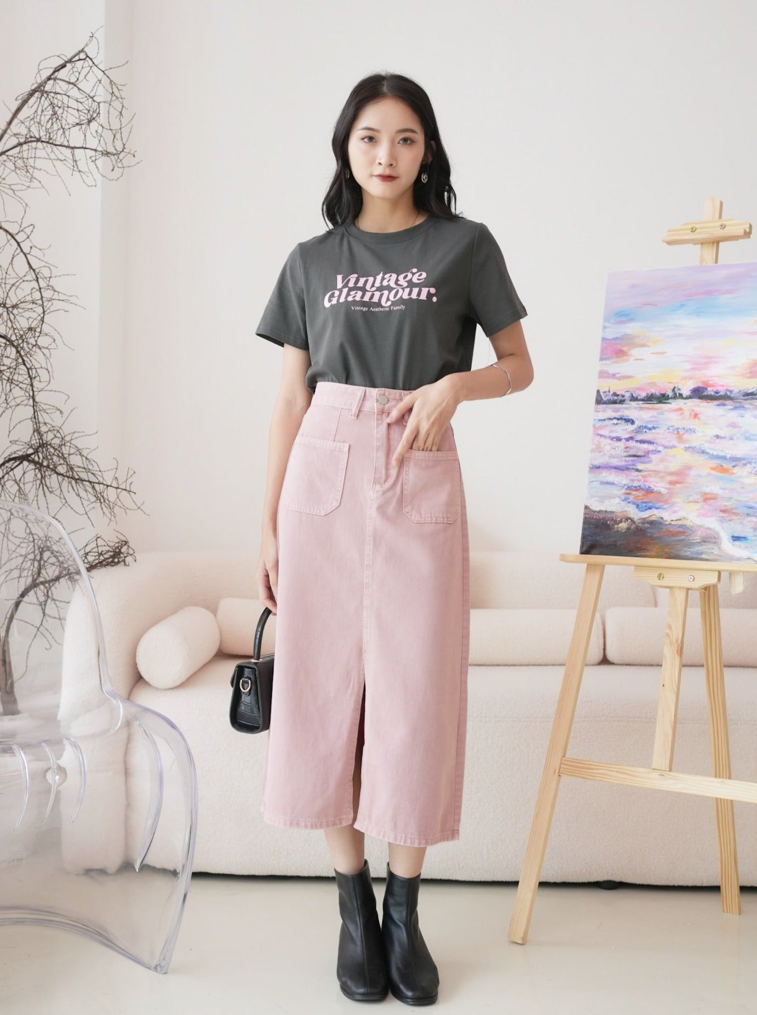 Maggie Denim Skirt