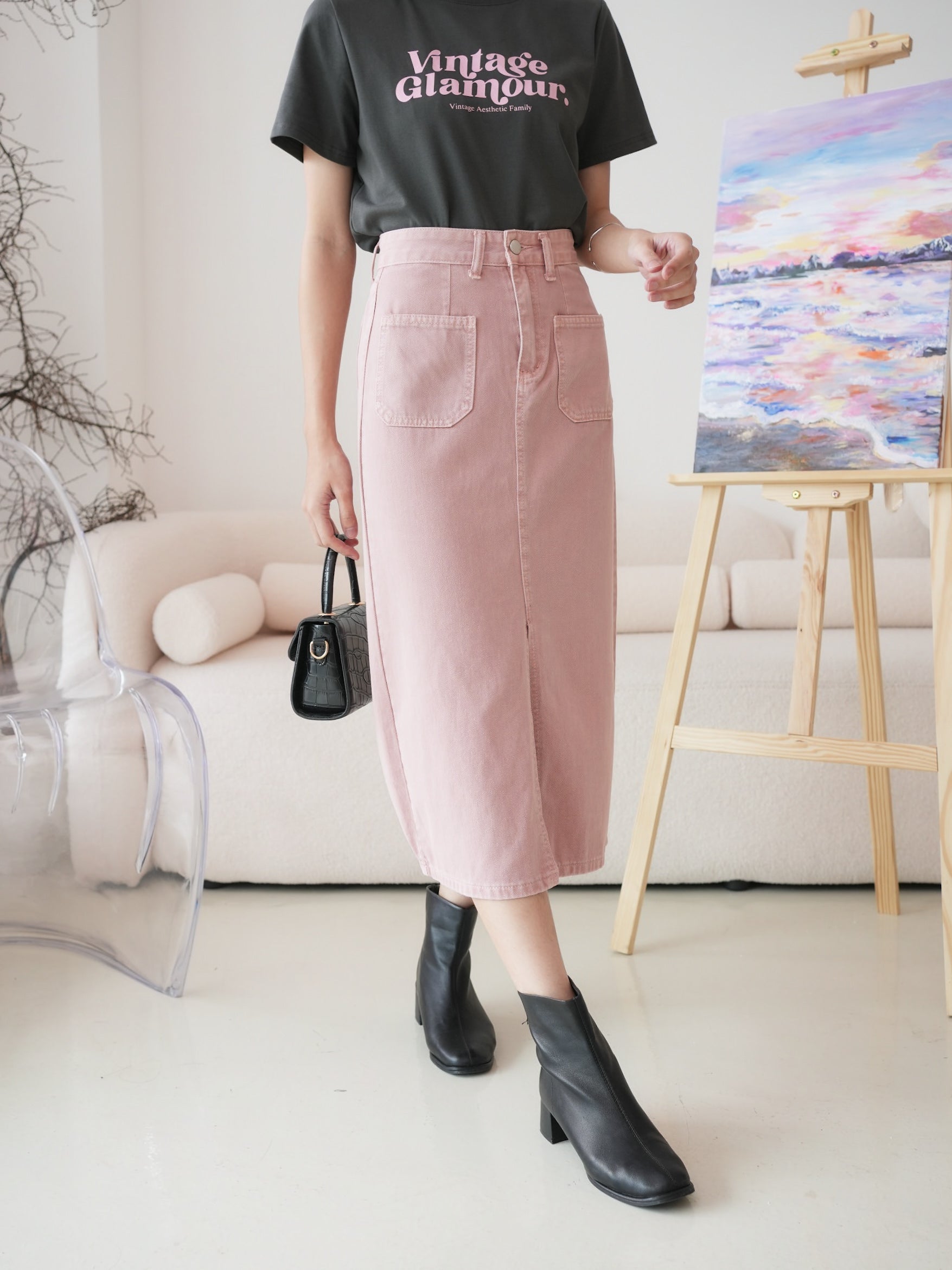 Maggie Denim Skirt