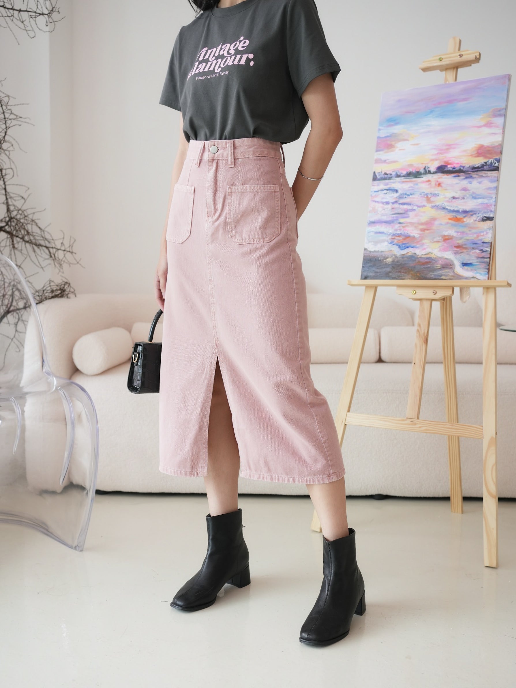 Maggie Denim Skirt