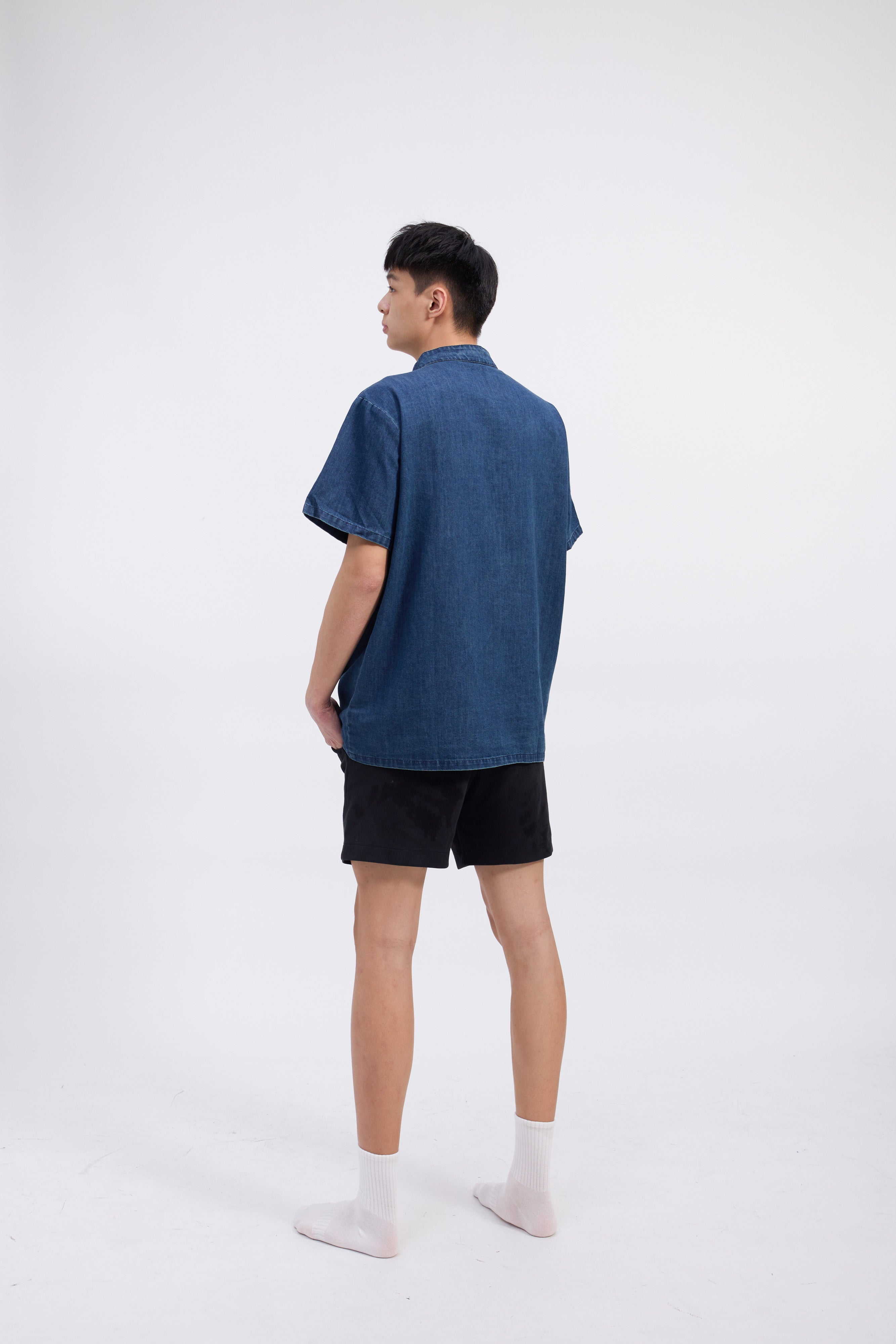 Ronal Denim Cheongsam Shirt