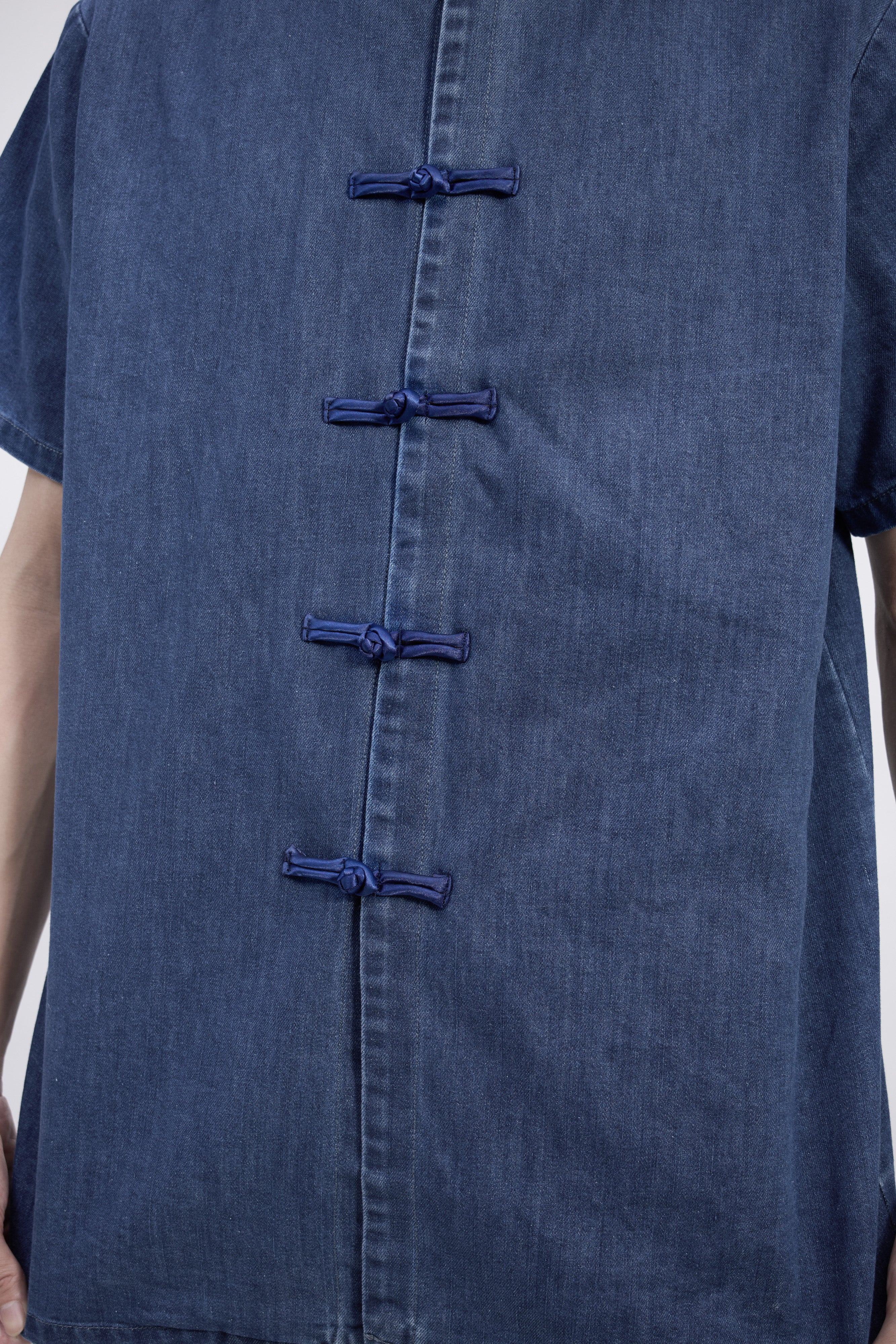 Ronal Denim Cheongsam Shirt