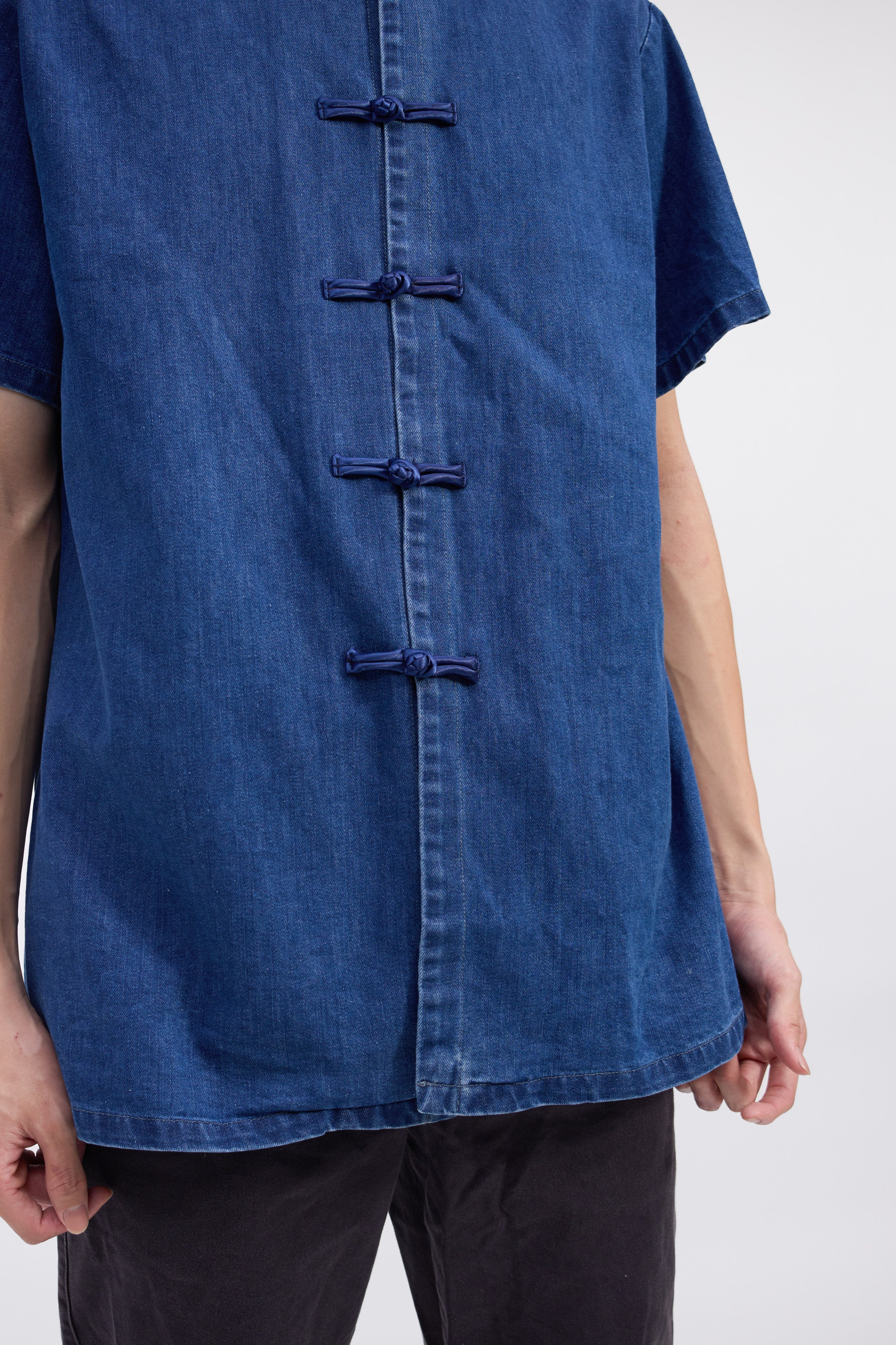 Ronal Denim Cheongsam Shirt