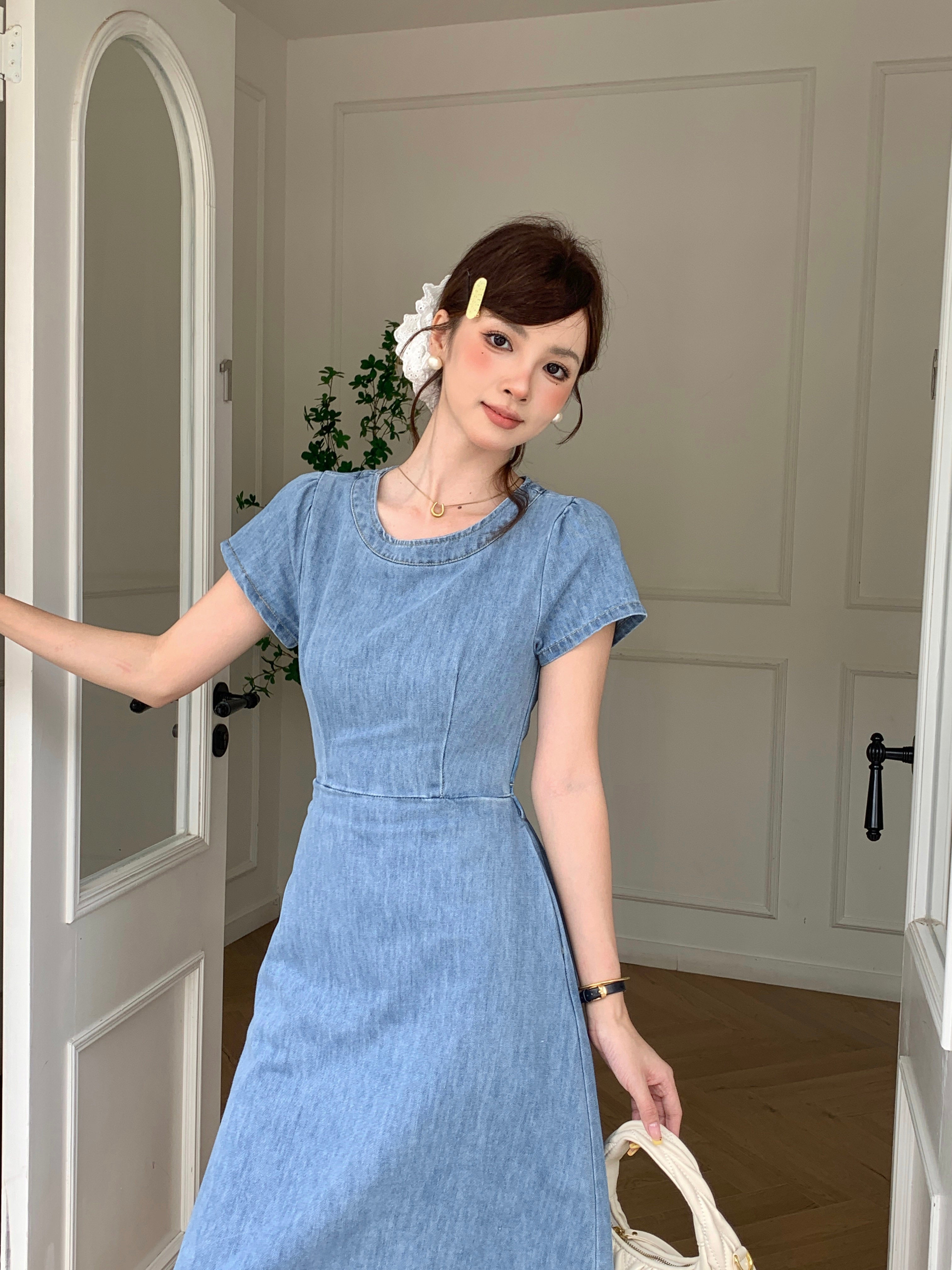 Sigewinne Denim Dress (Defect)