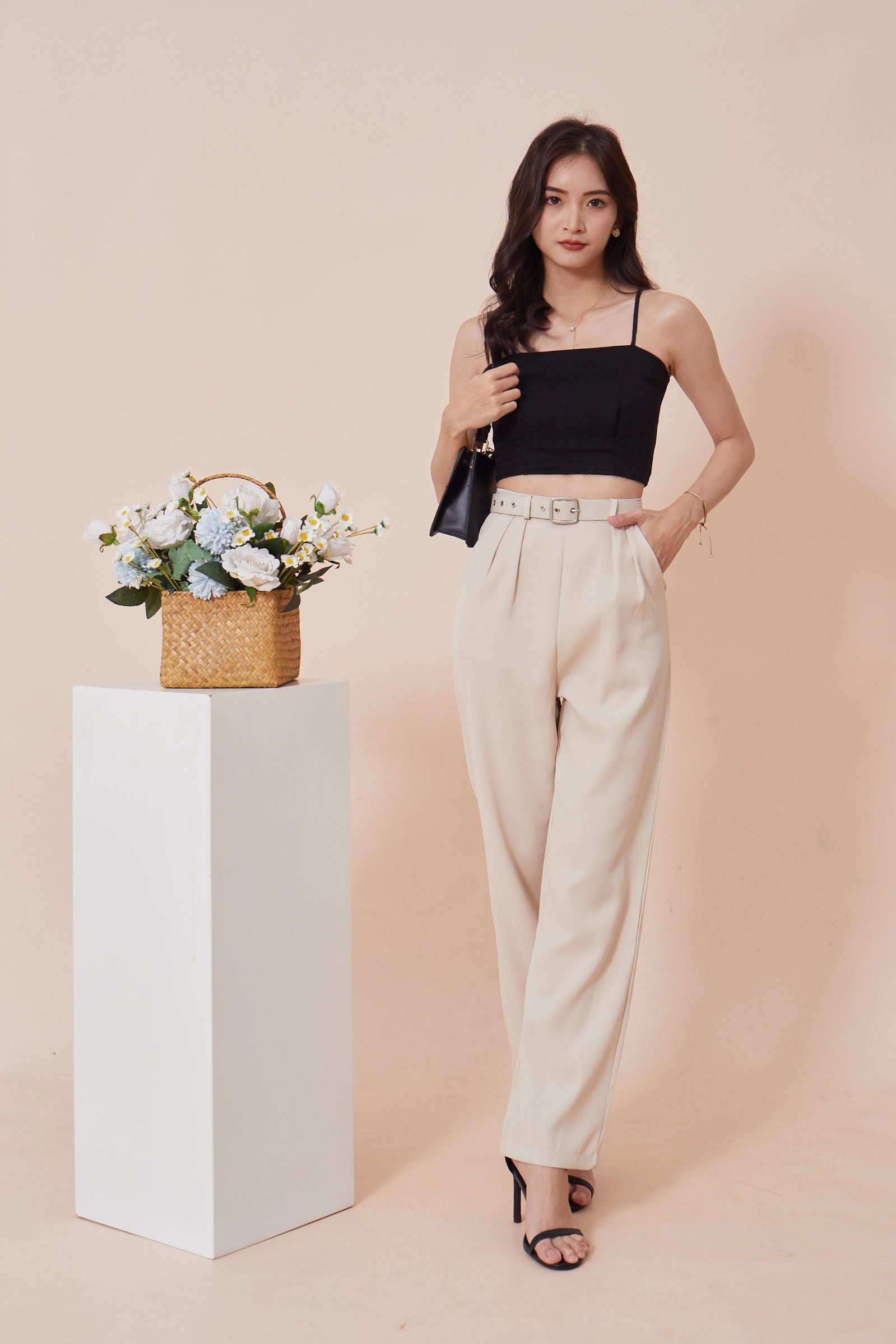 Elle Pants - Beige (7769449365655)