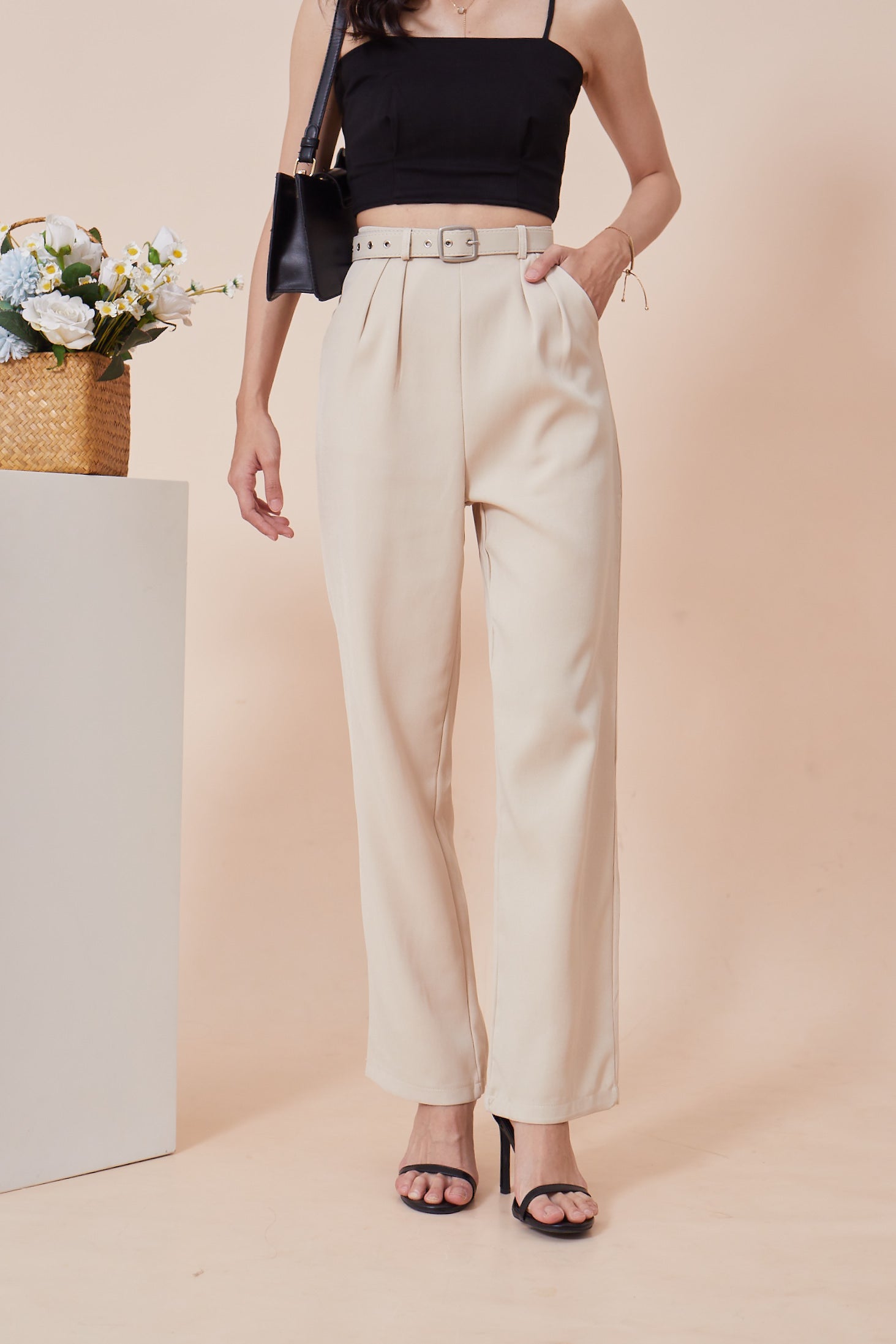 Elle Pants - Beige (7769449365655)