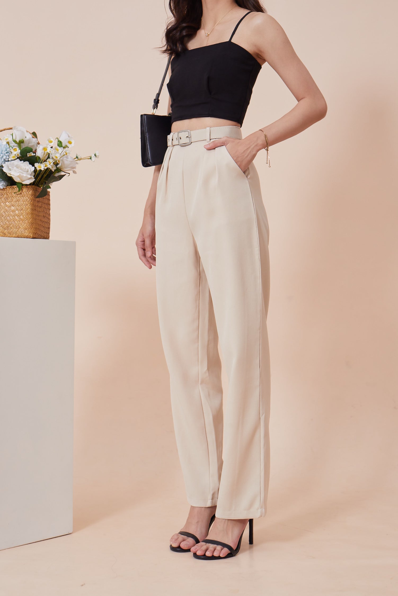 Elle Pants - Beige (7769449365655)