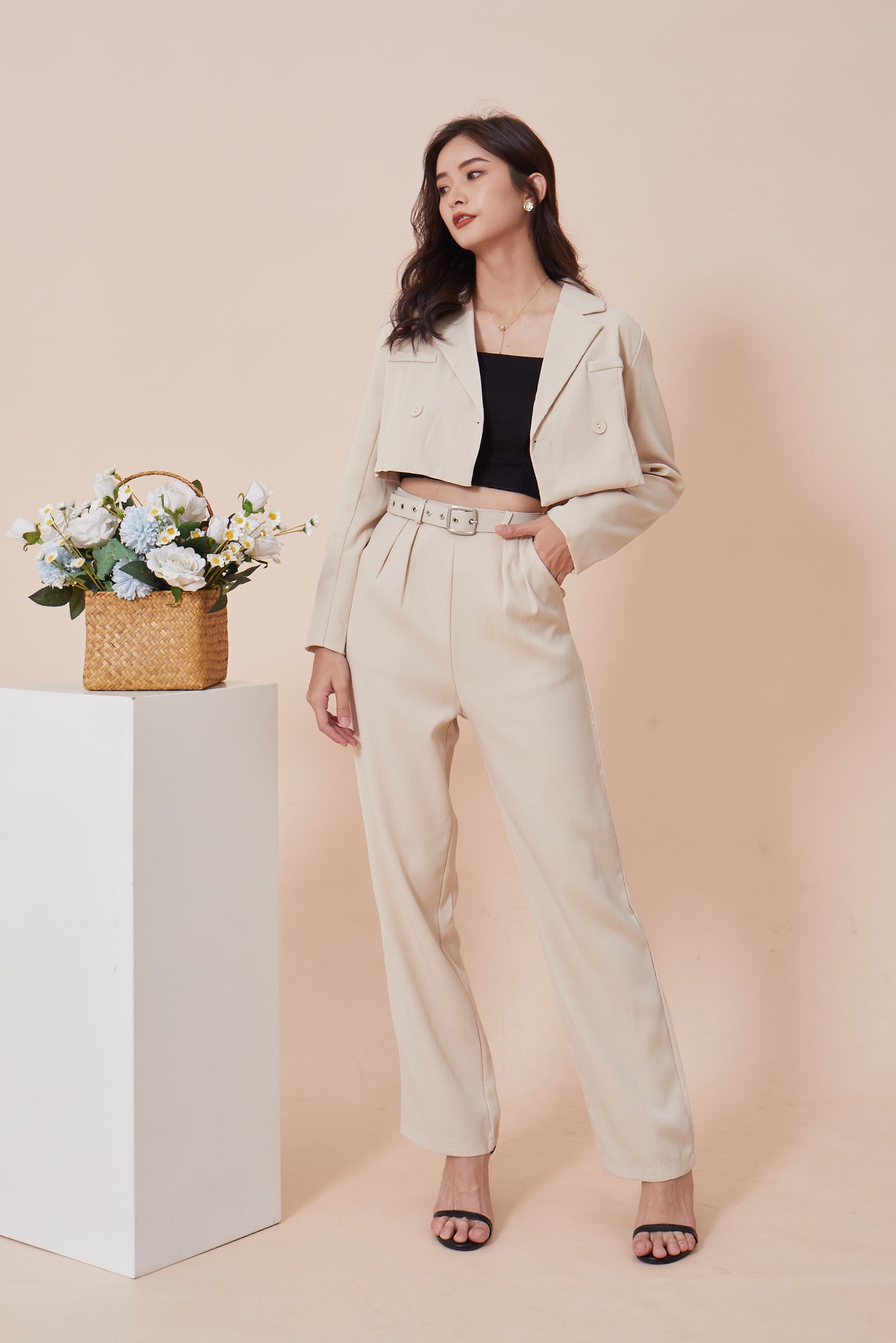 Elle Pants - Beige (7769449365655)