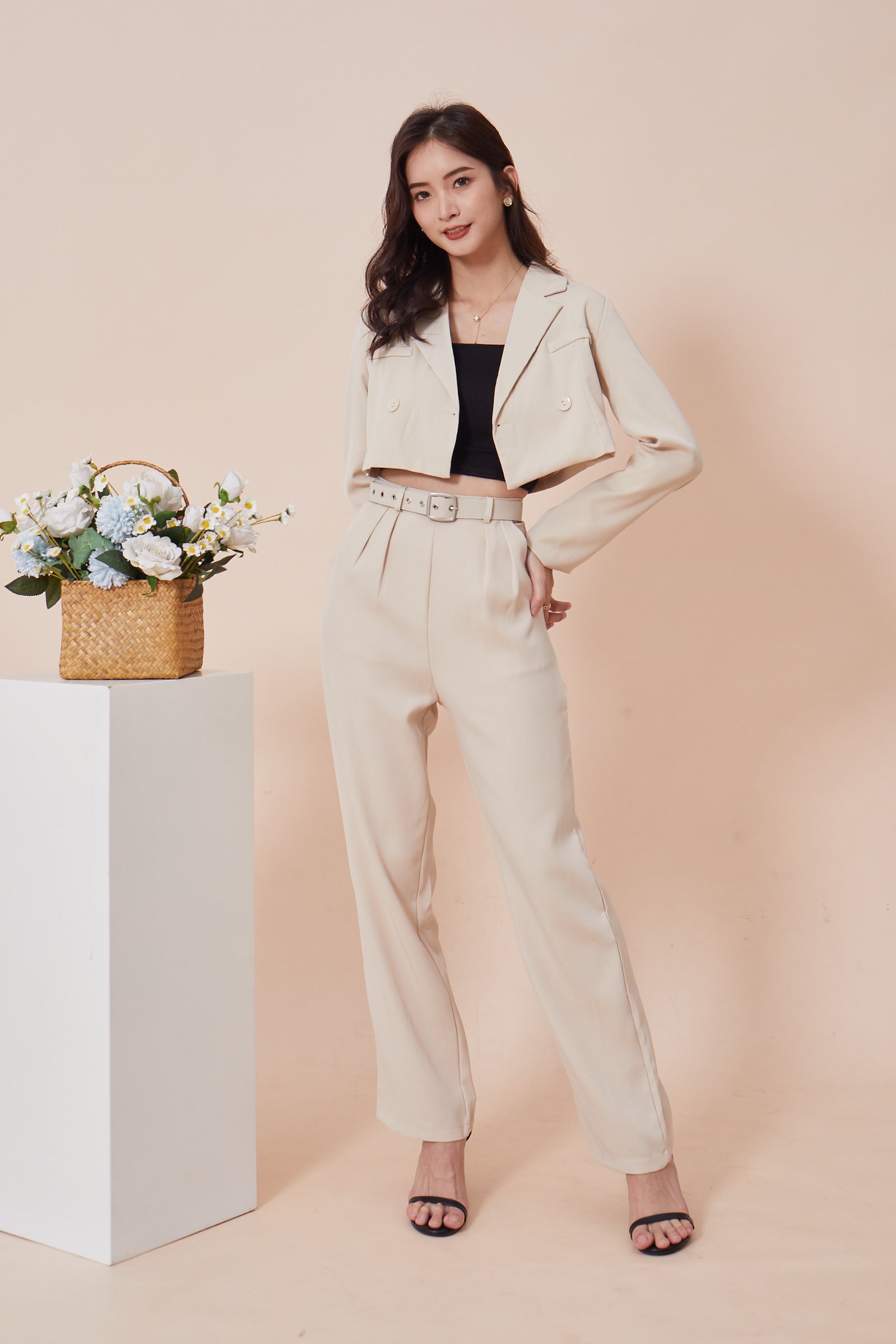 Elle Pants - Beige (7769449365655)