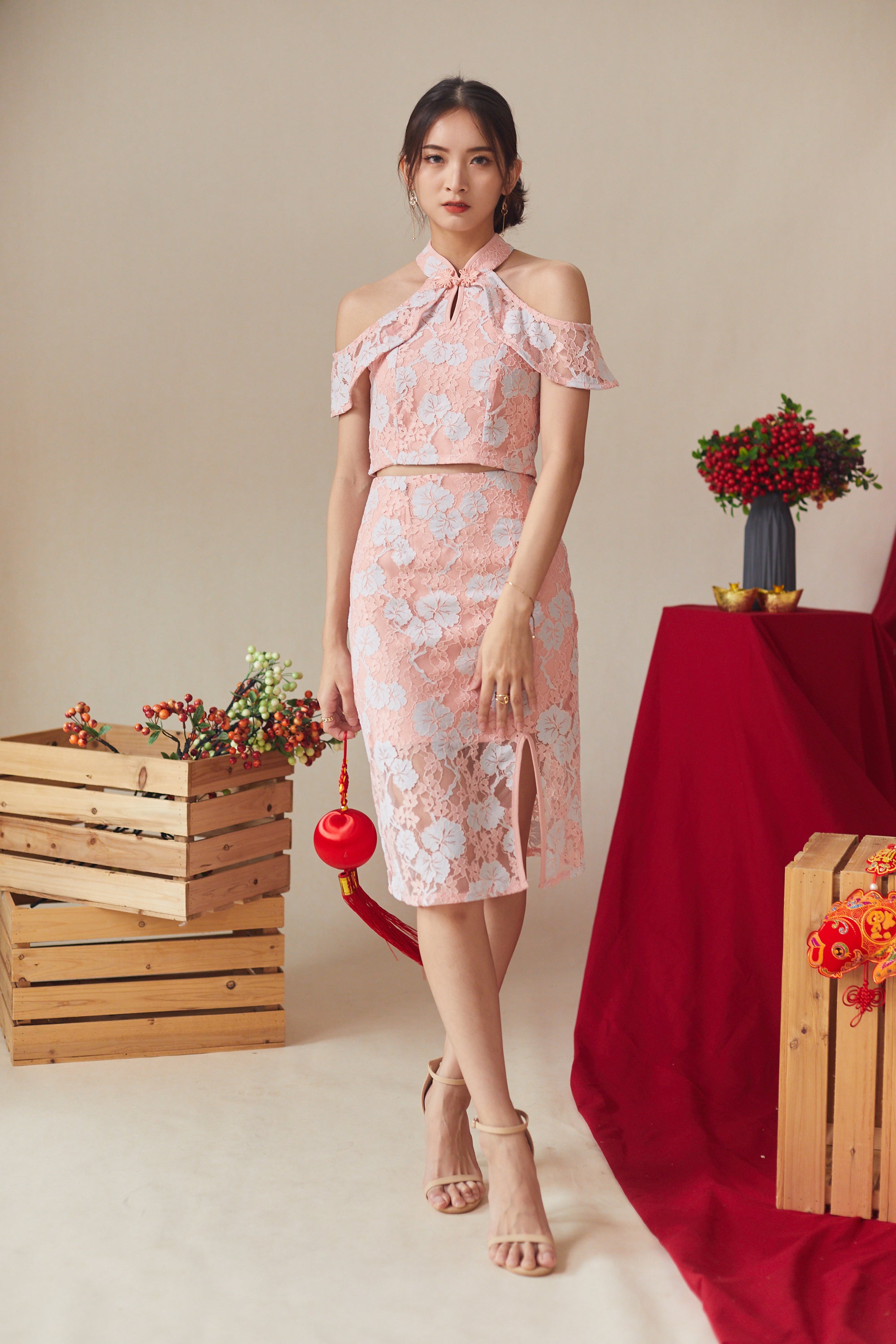 Ruby Cheongsam Top