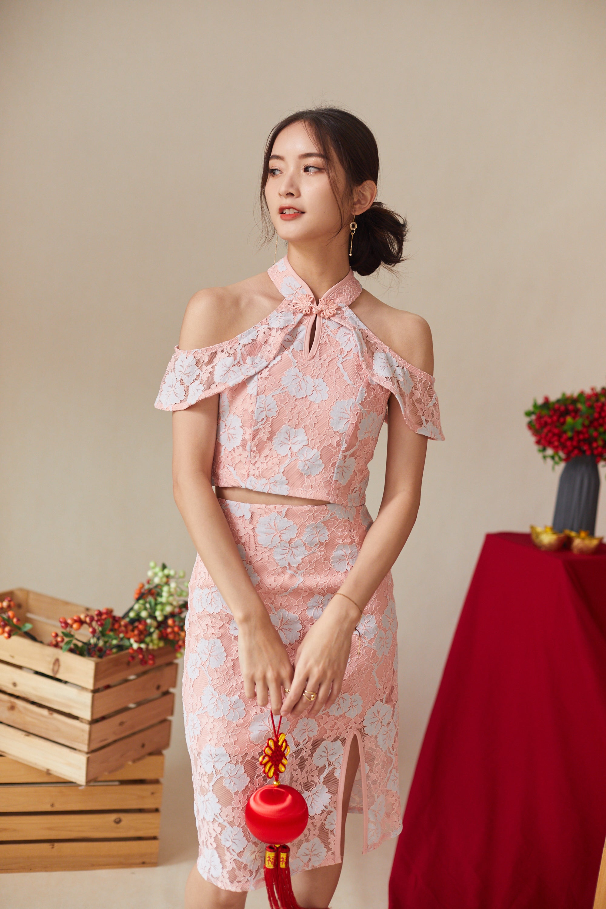 Ruby Cheongsam Top