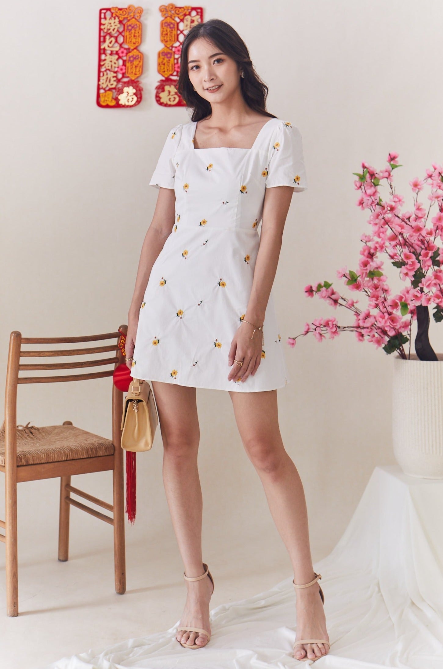 Perry Dress - White