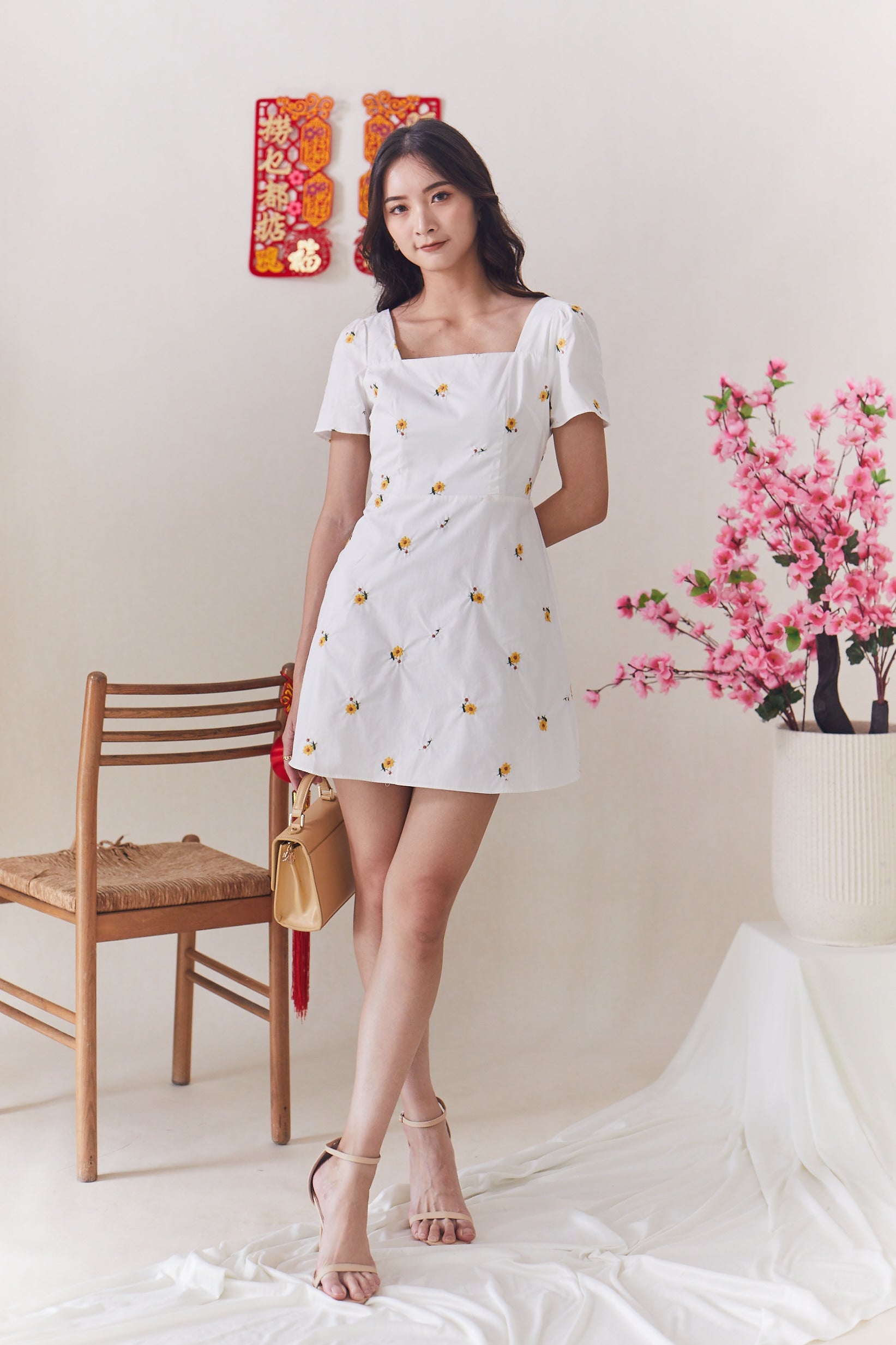 Perry Dress - White