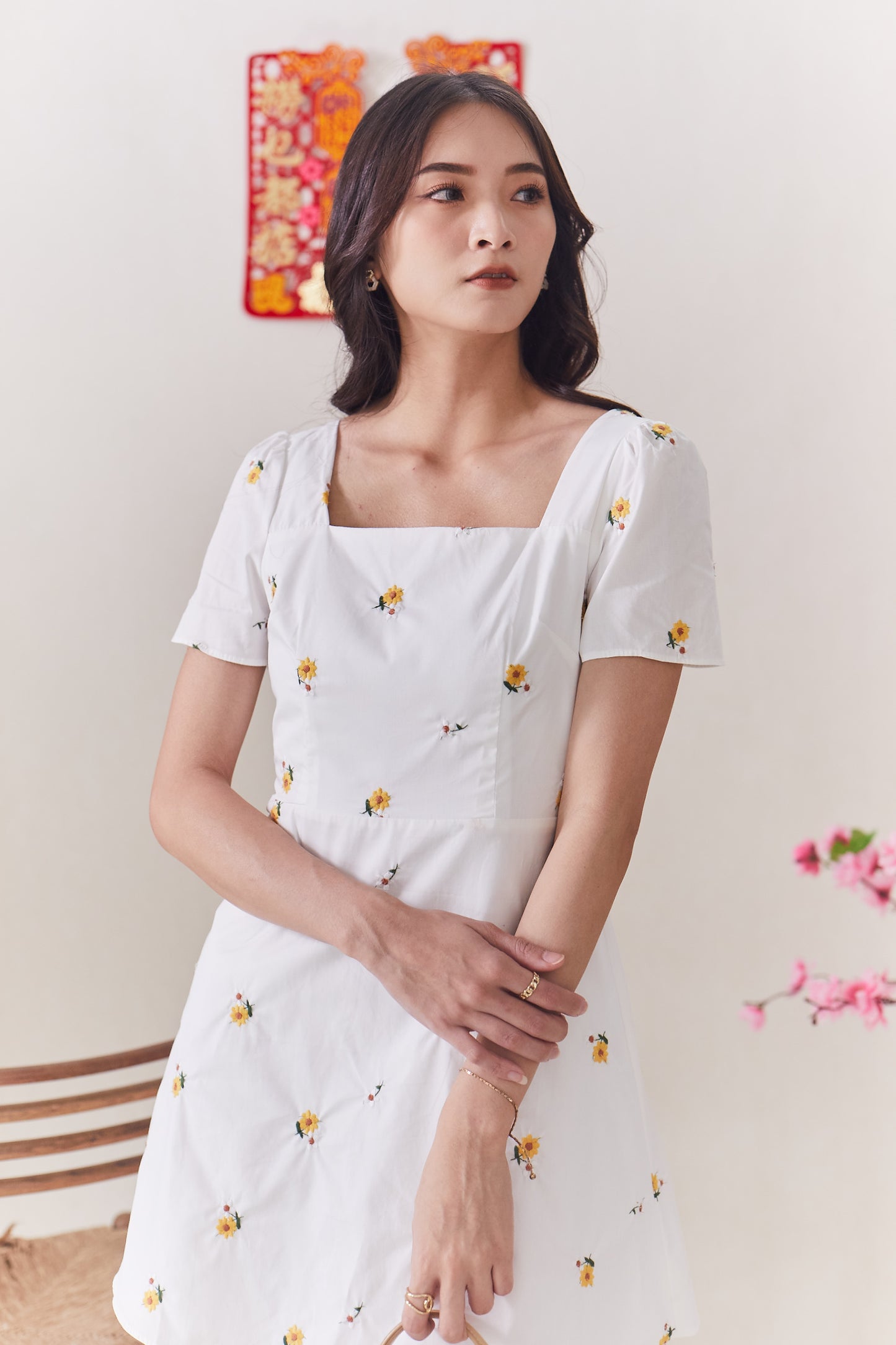 Perry Dress - White