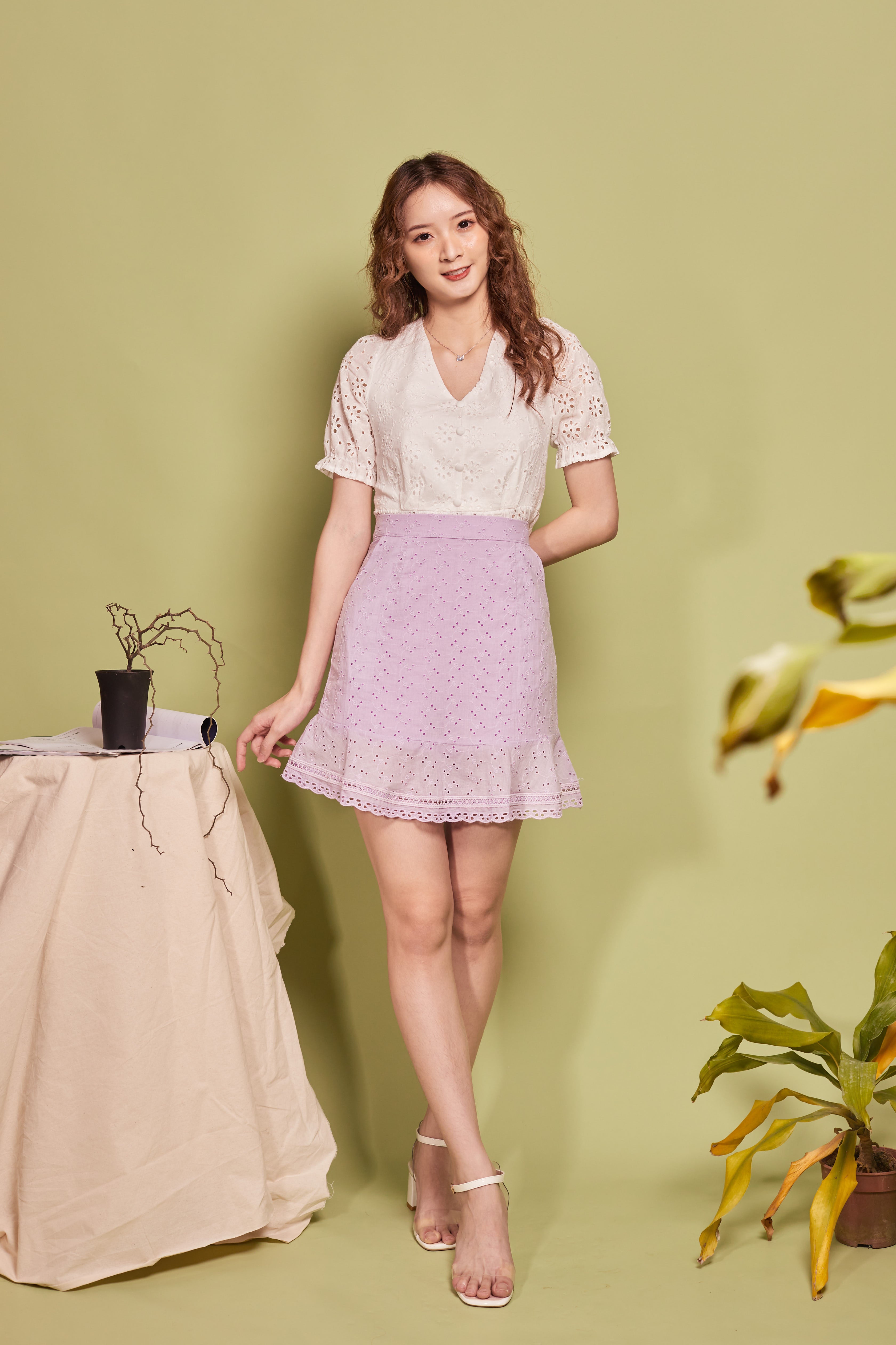 Venus Skirt - Lilac (7312306634903)