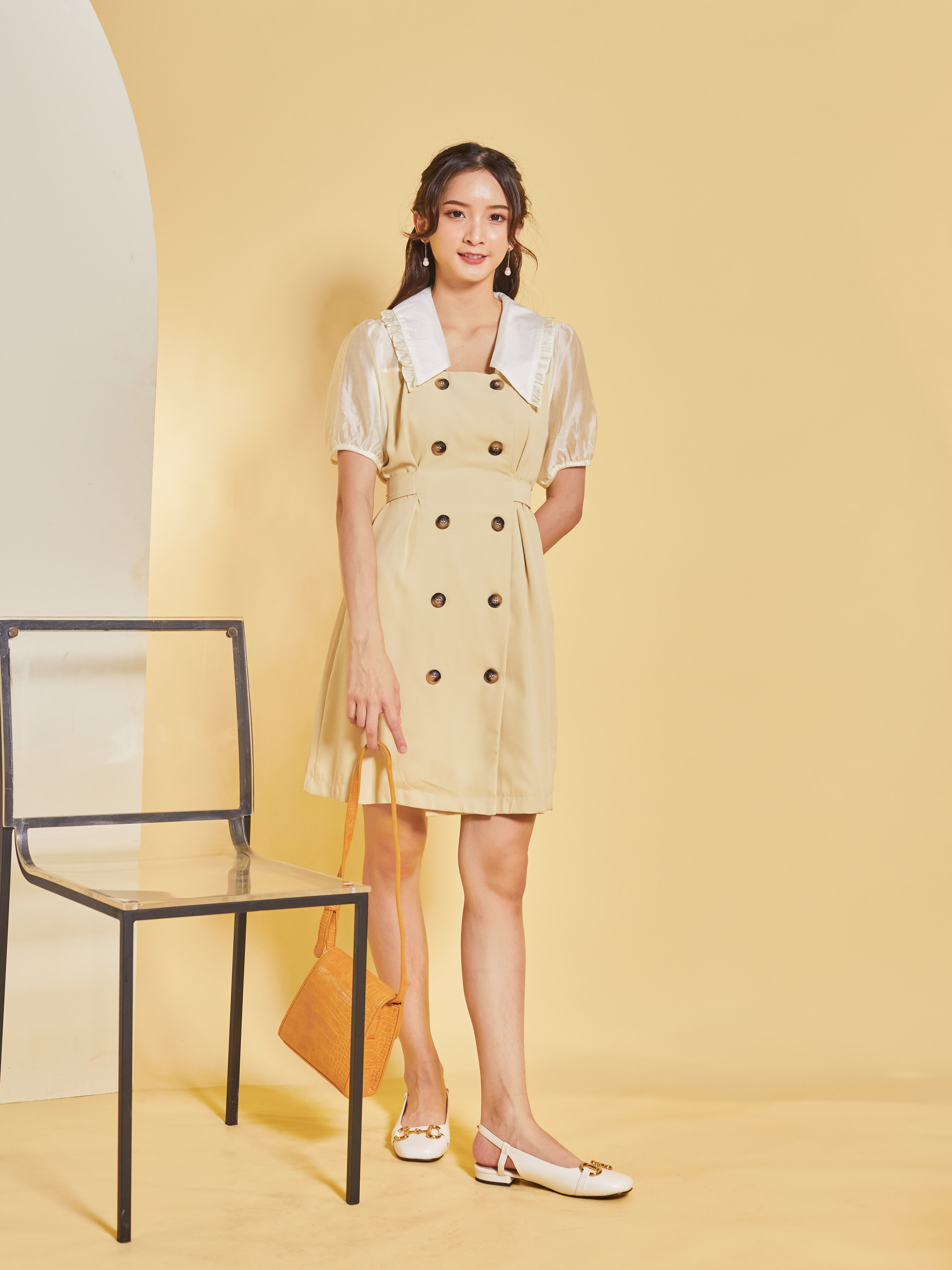 Mina Dress-Beige (7313413898391)