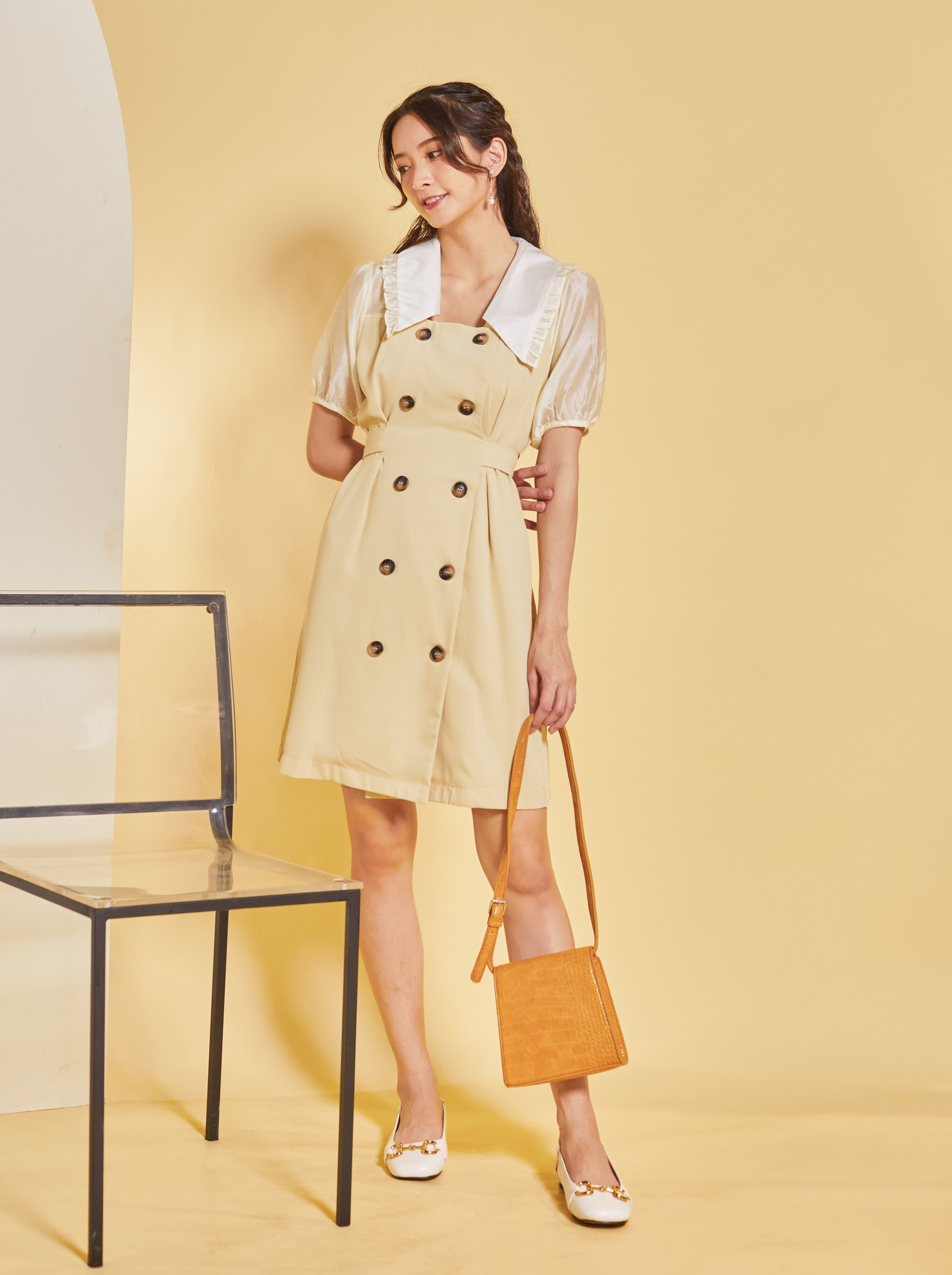 Mina Dress-Beige (7313413898391)