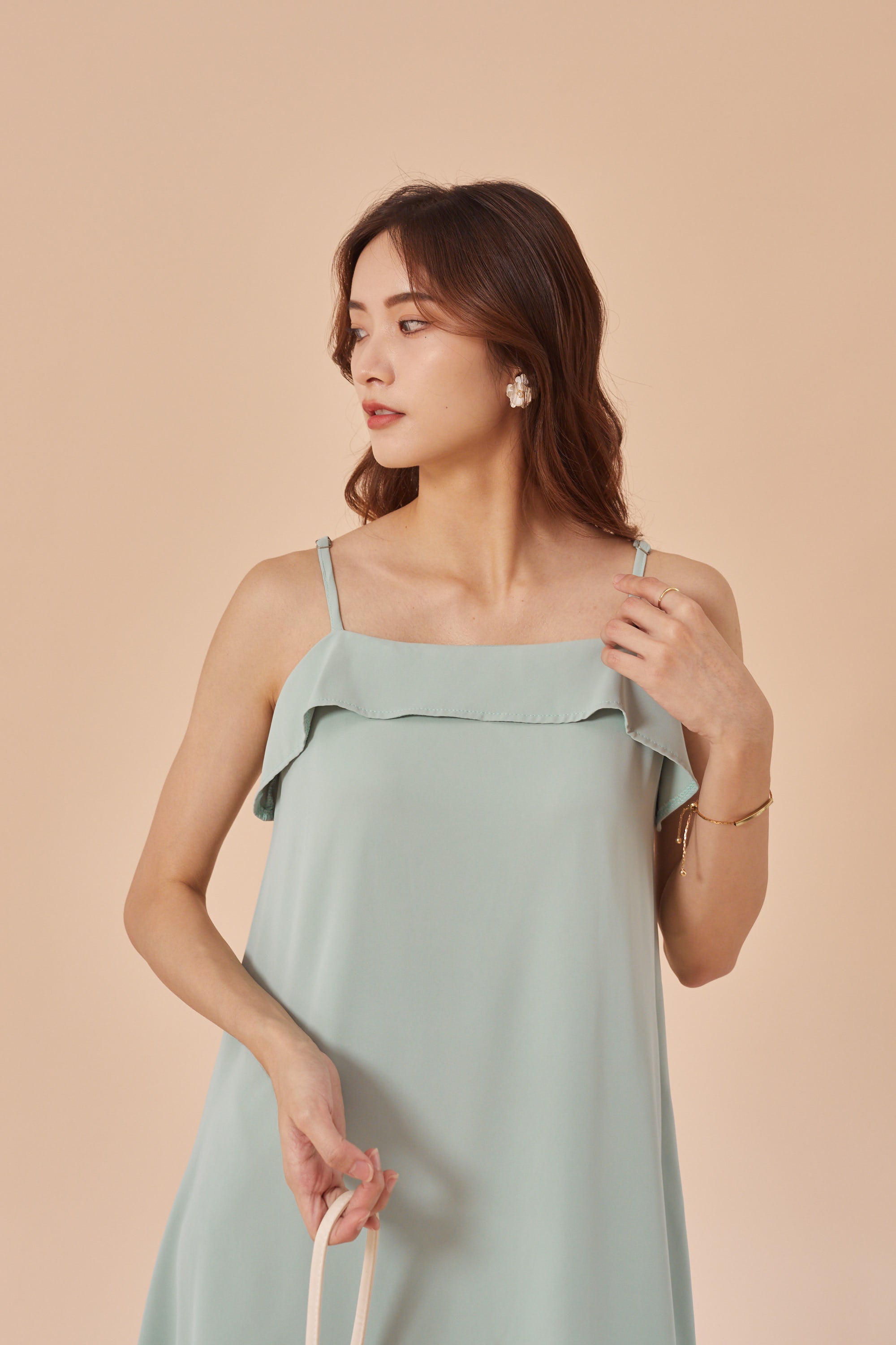 Skylar Sling Dress - Seafoam (7332092903575)