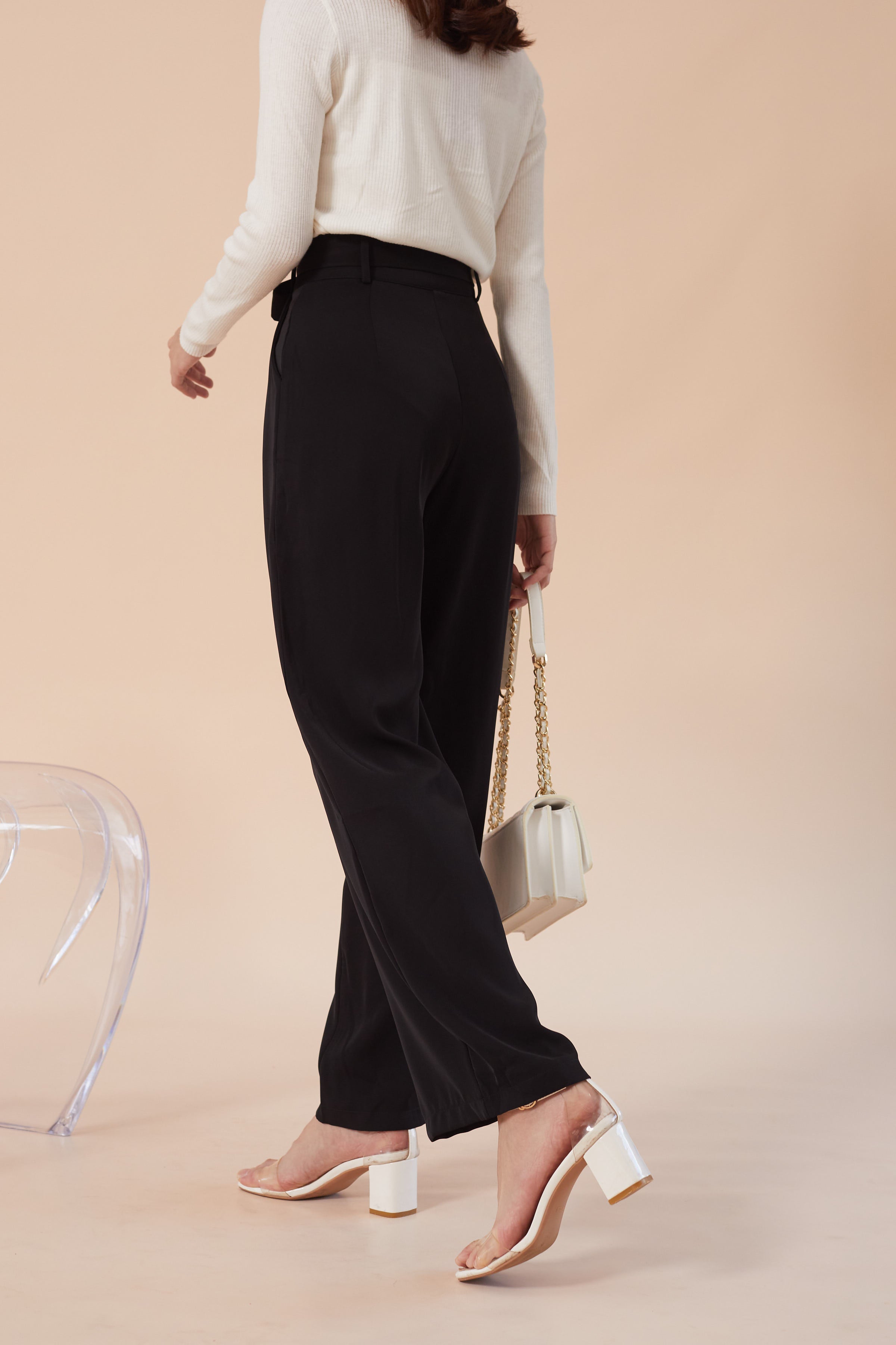 Moon Culotte Pants - Black (7535816736919)