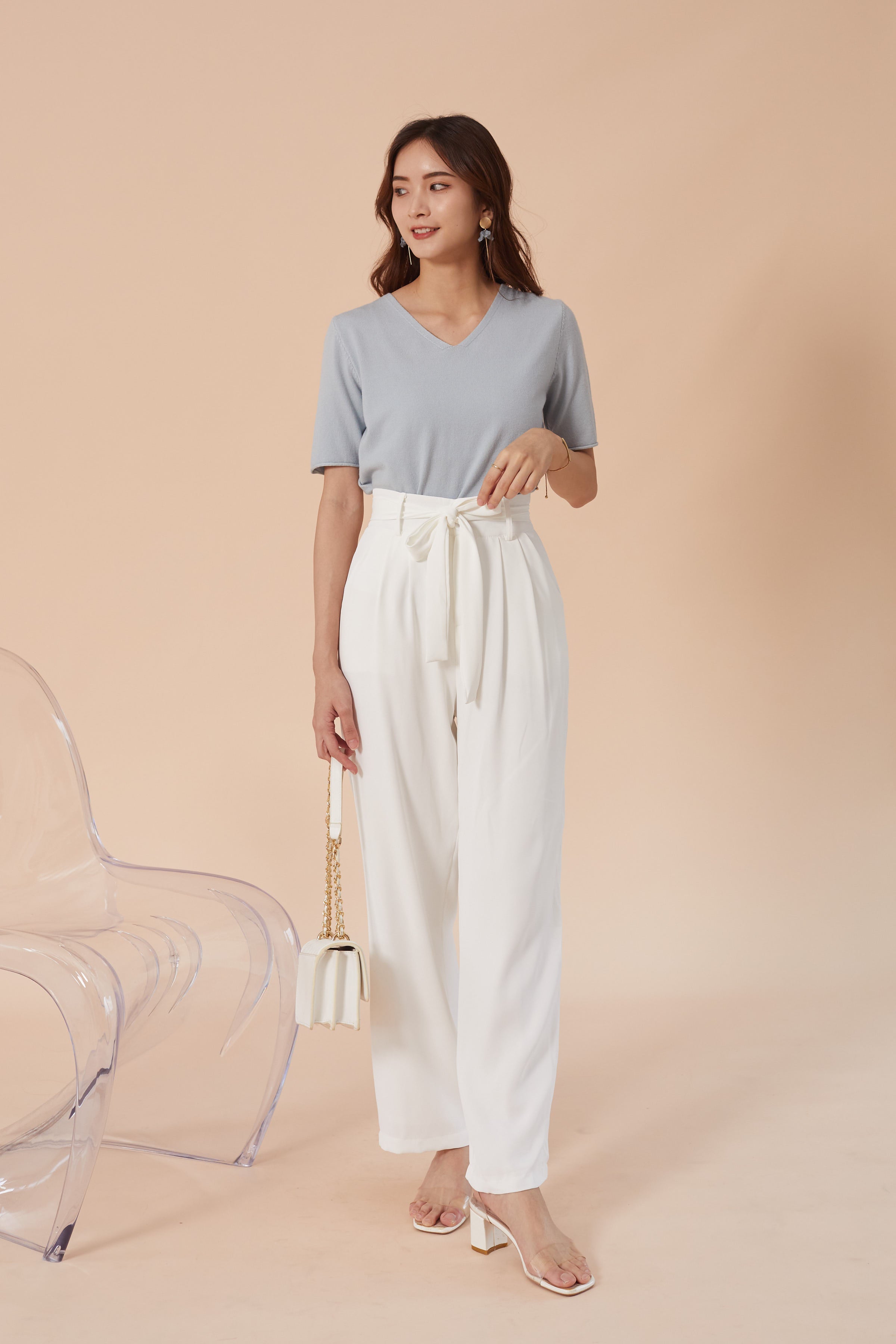 Moon Culotte Pants - White (7535821357207)