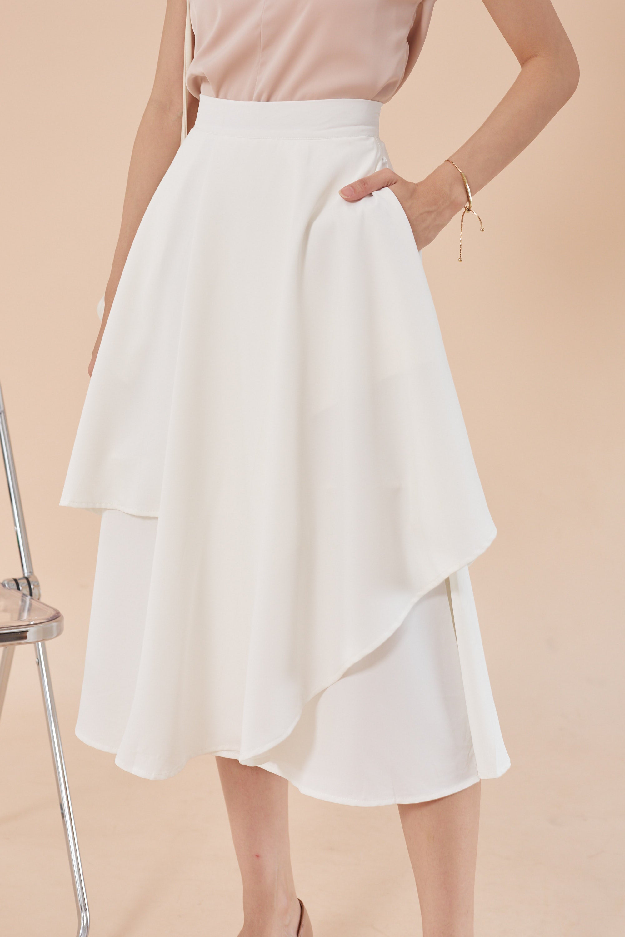 Yuna Skirt - White (7706796261527)