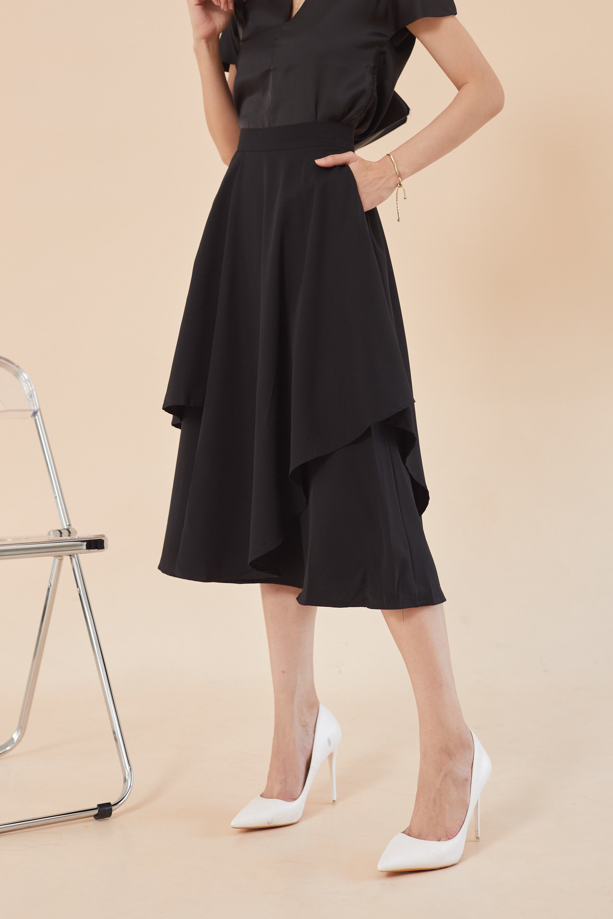 Yuna Skirt - Black (7706775322775)