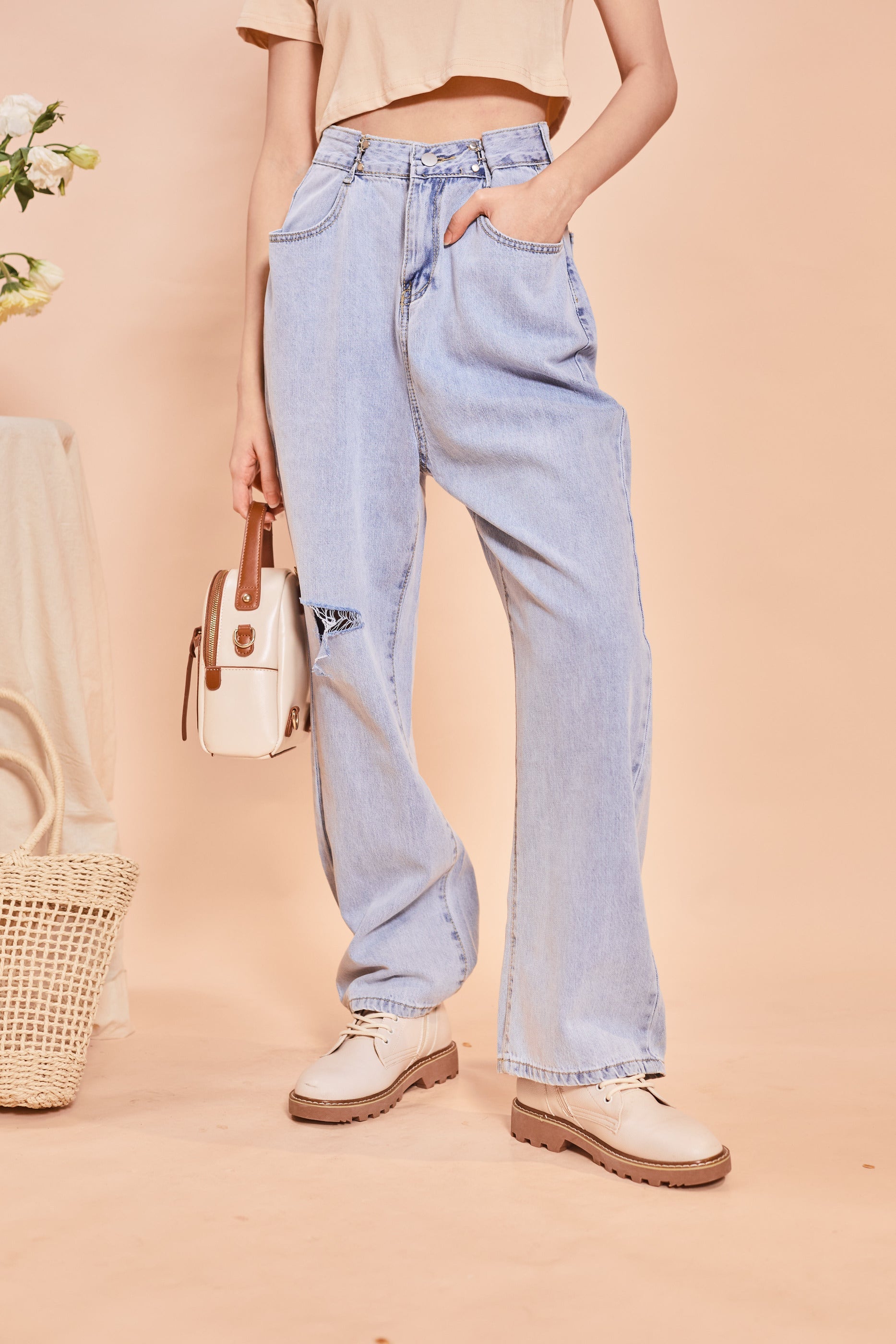 Zina Straight Cut Jeans-Light Blue (7726554284183)