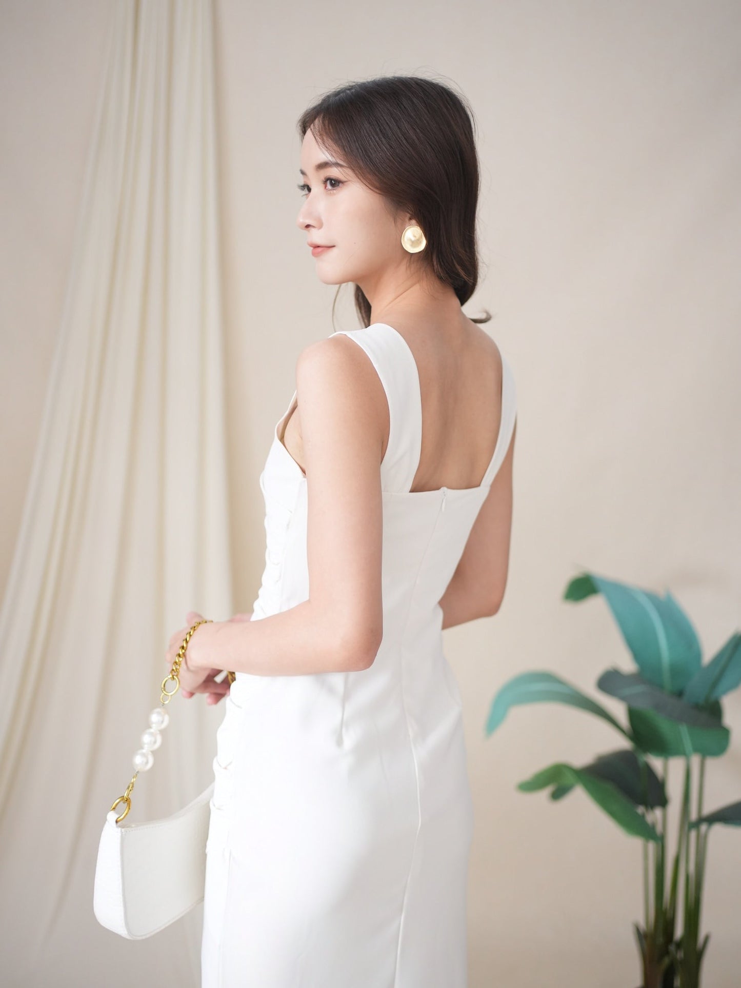 Selena Dress - White (Defect)