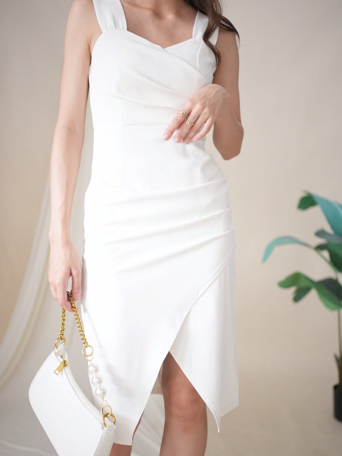 Selena Dress - White (Defect)