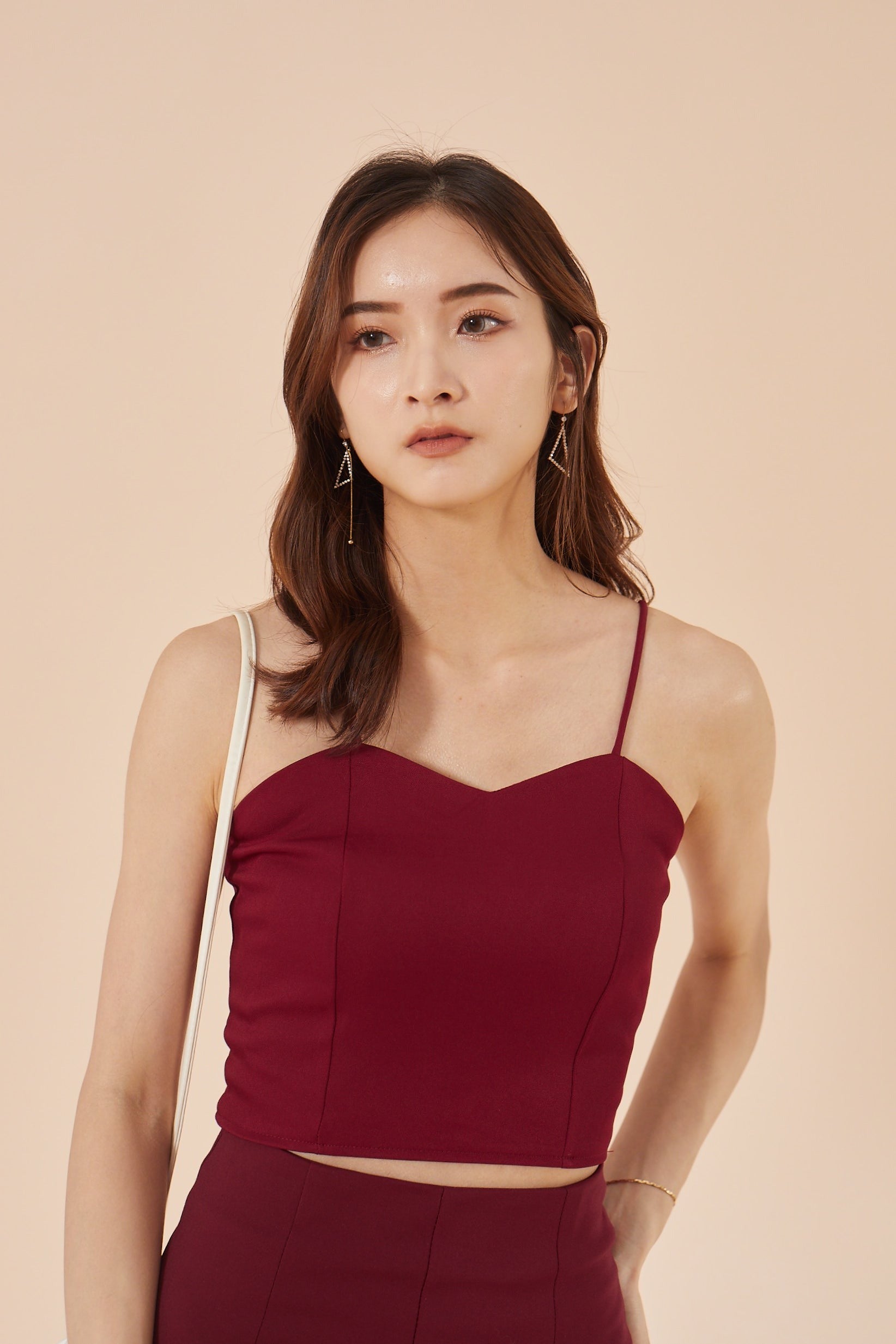 Leona Top - Maroon (7603345981591)