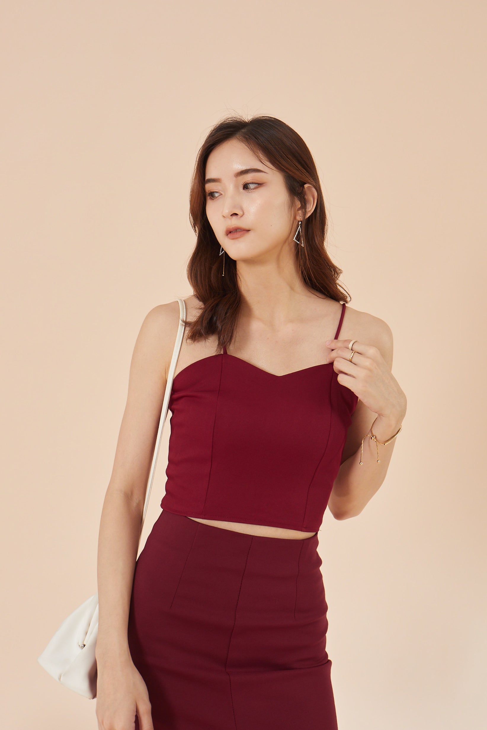 Leona Top - Maroon (7603345981591)