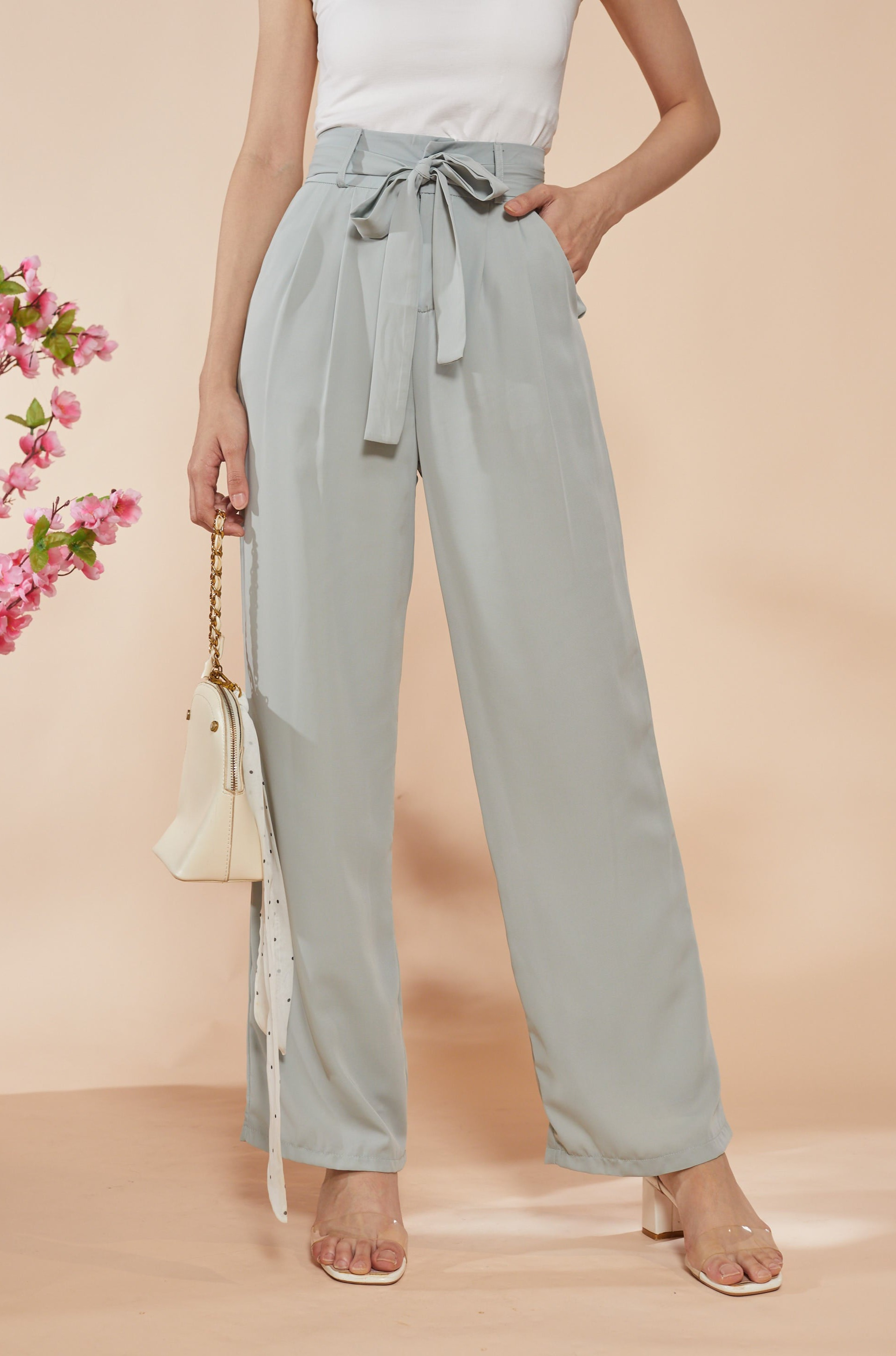 Moon Culotte Pants - Mint (7404172837015)